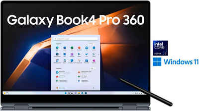 Samsung NP960Q Galaxy Book4 Pro 360 16'' Convertible Notebook (40,6 cm/16 Zoll, Intel Core Ultra 7, 512 GB SSD, Intel Core Ultra 7 Prozessor, 16 GB + 512 GB)
