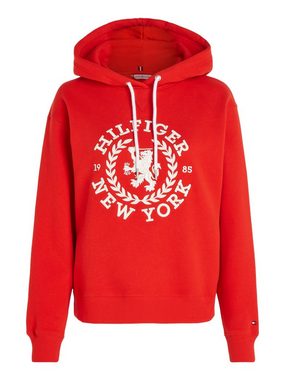 Tommy Hilfiger Kapuzensweatshirt REG CREST HOODIE mit gesticktem Logoschriftzug