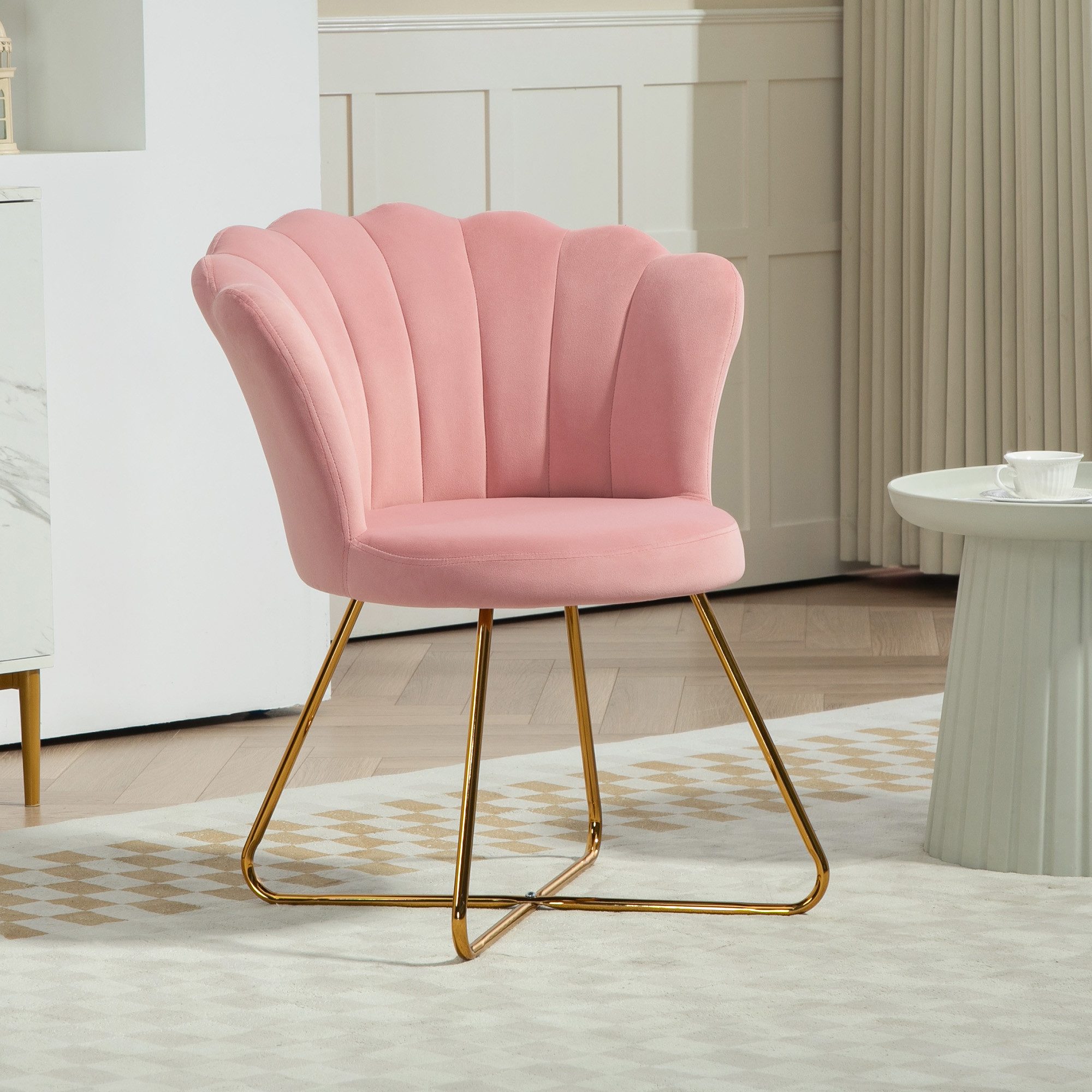 HOMCOM Relaxsessel Loungesessel mit Armlehnen, Metallbeine günstig online kaufen
