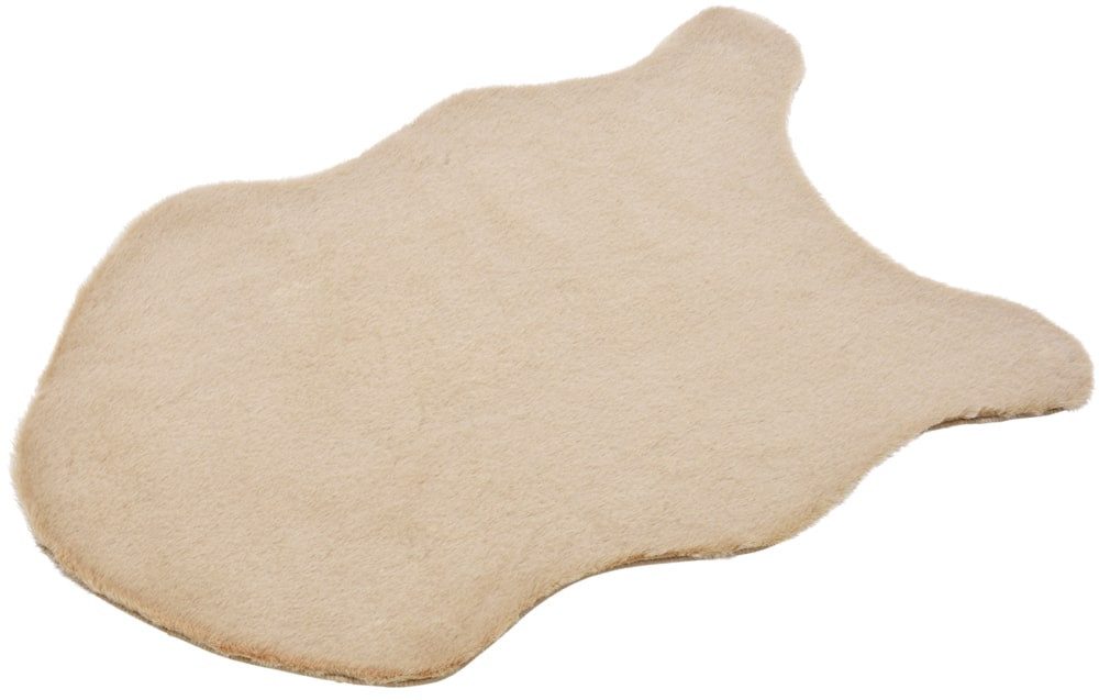matches21 HOME & HOBBY Fellteppich Großes kurzflor Deko-Fell als Fell-Imitat in 90 x 60 cm beige, Höhe: 20 mm, Flauschiges Kunstfell als Fell-Teppich Stuhl-Überwurf Sitzauflage