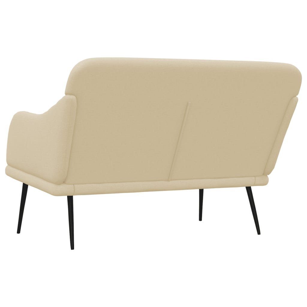 Creme vidaXL | Sitzbank 110x76x80 Sitzbank cm Stoff Creme Creme