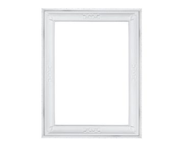 ASR Rahmendesign Wandspiegel Modell Fiona Vintage Stil (Natural White, modern), Größe außen: 67cm x 87cm x 5cm