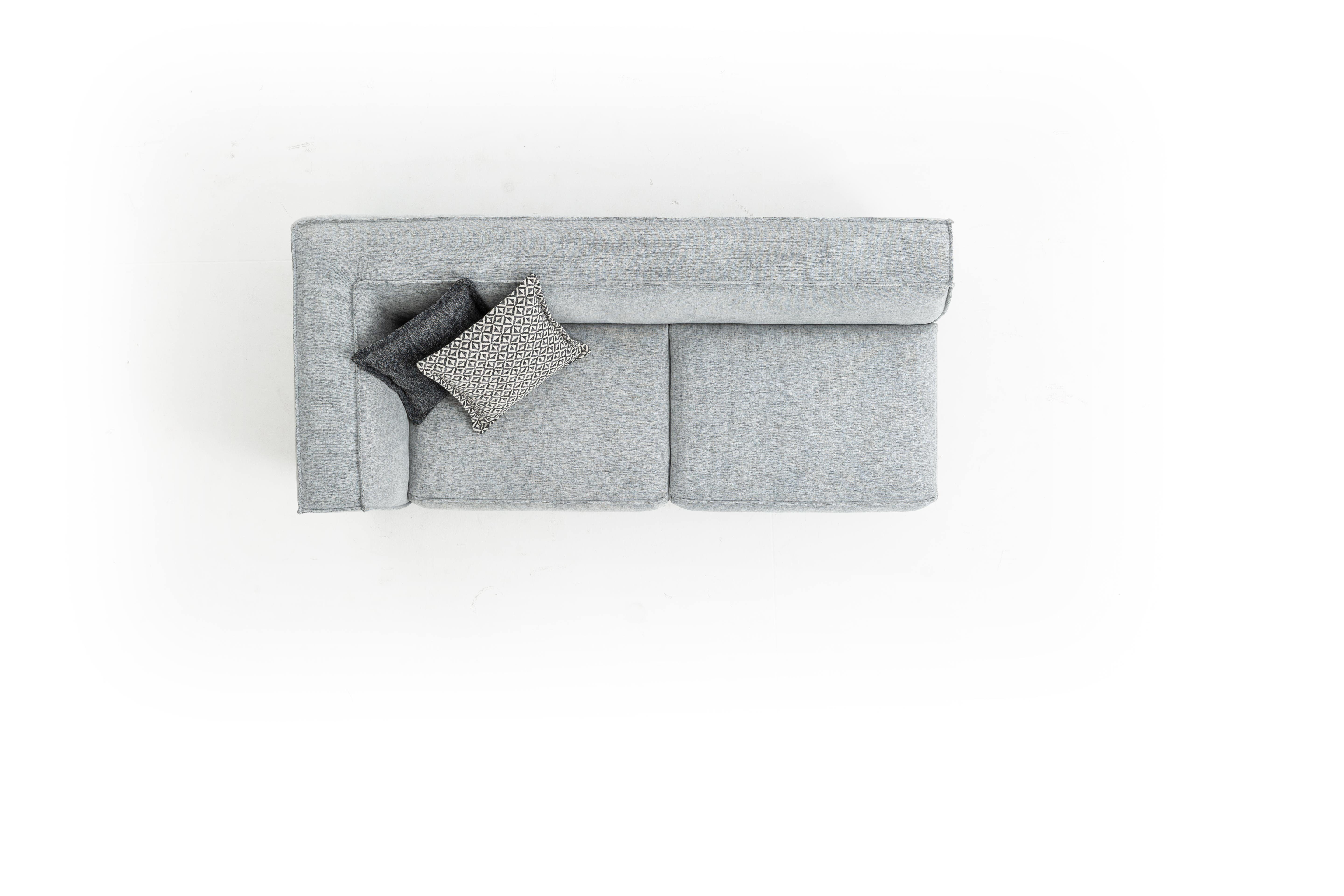 JVmoebel Ecksofa Europe Form Design Textil Ecksofa Made L Stoff Modern Sofa 310x225, in Grau