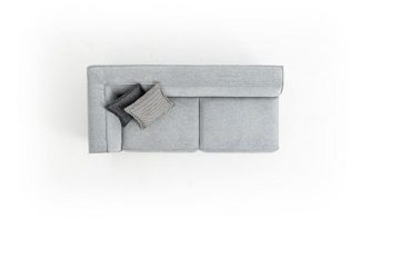 JVmoebel Ecksofa Grau Sofa L Form Modern Design Stoff Textil Ecksofa 310x225, Made in Europe