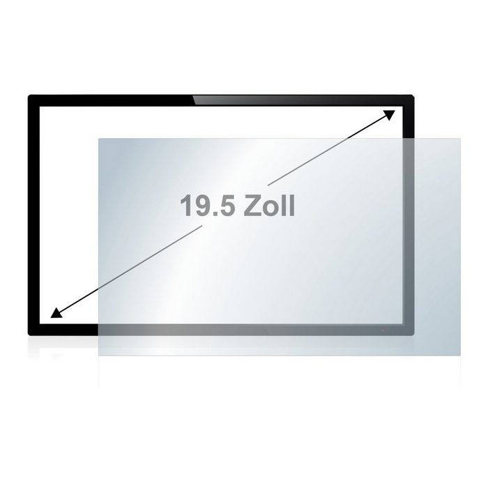 upscreen Schutzfolie für 49.5 cm (19.5 Zoll) [432 x 240 mm] Displayschutzfolie Folie Premium klar antibakteriell