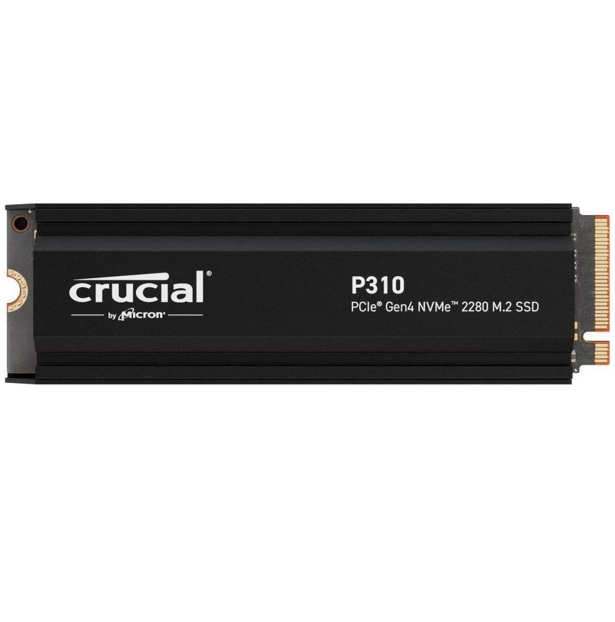 Crucial P310 2TB NVMe SSD PC PS5 Kühlkörper Gen4 2000GB interne SSD (2 TB) M.2" 7100 MB/S Lesegeschwindigkeit, 6000 MB/S Schreibgeschwindigkeit, PCIe 4.0 NVMe, integrierter Kühlkörper, Micron 3D NAND