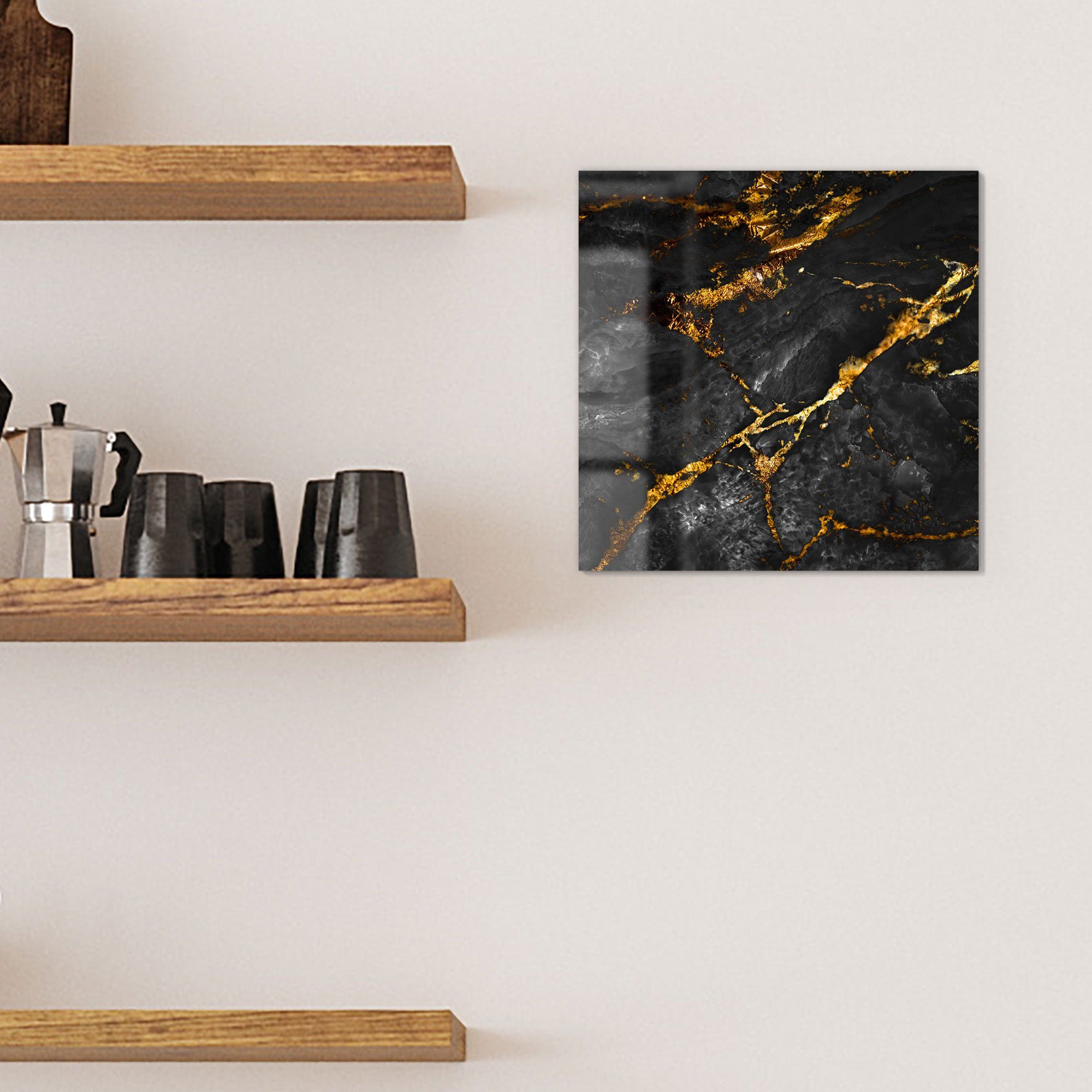 DEQORI Magnettafel 'Veredelter Naturstein', Whiteboard Pinnwand beschreibbar