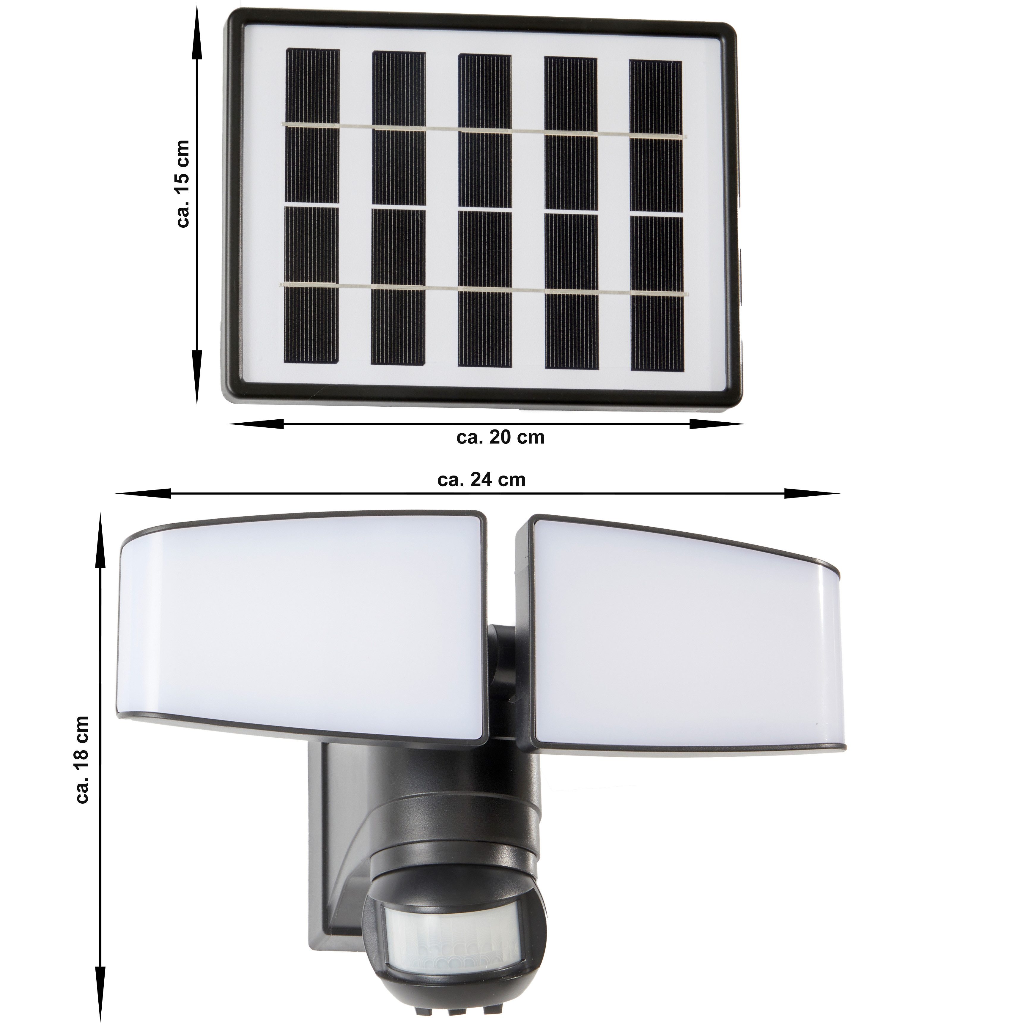 Northpoint LED Solarleuchte mit Bewegungsmelder Innen und Außen 6000K 2x 45 günstig online kaufen