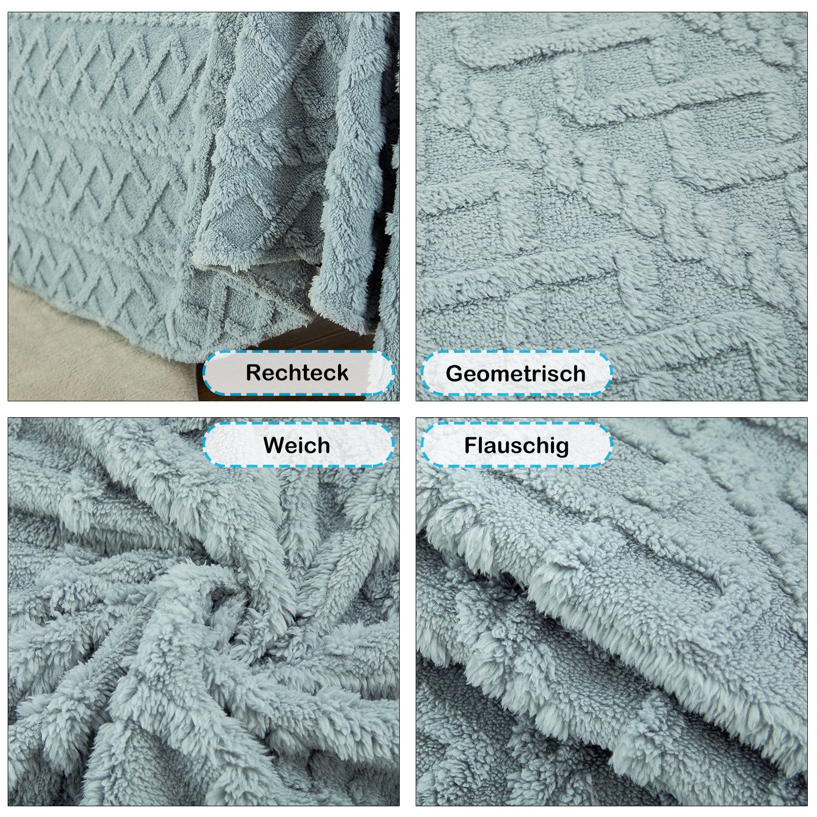 Jibenhome Sofabezug Weiche Flauschige Sofaüberwurf Decke, günstig online kaufen
