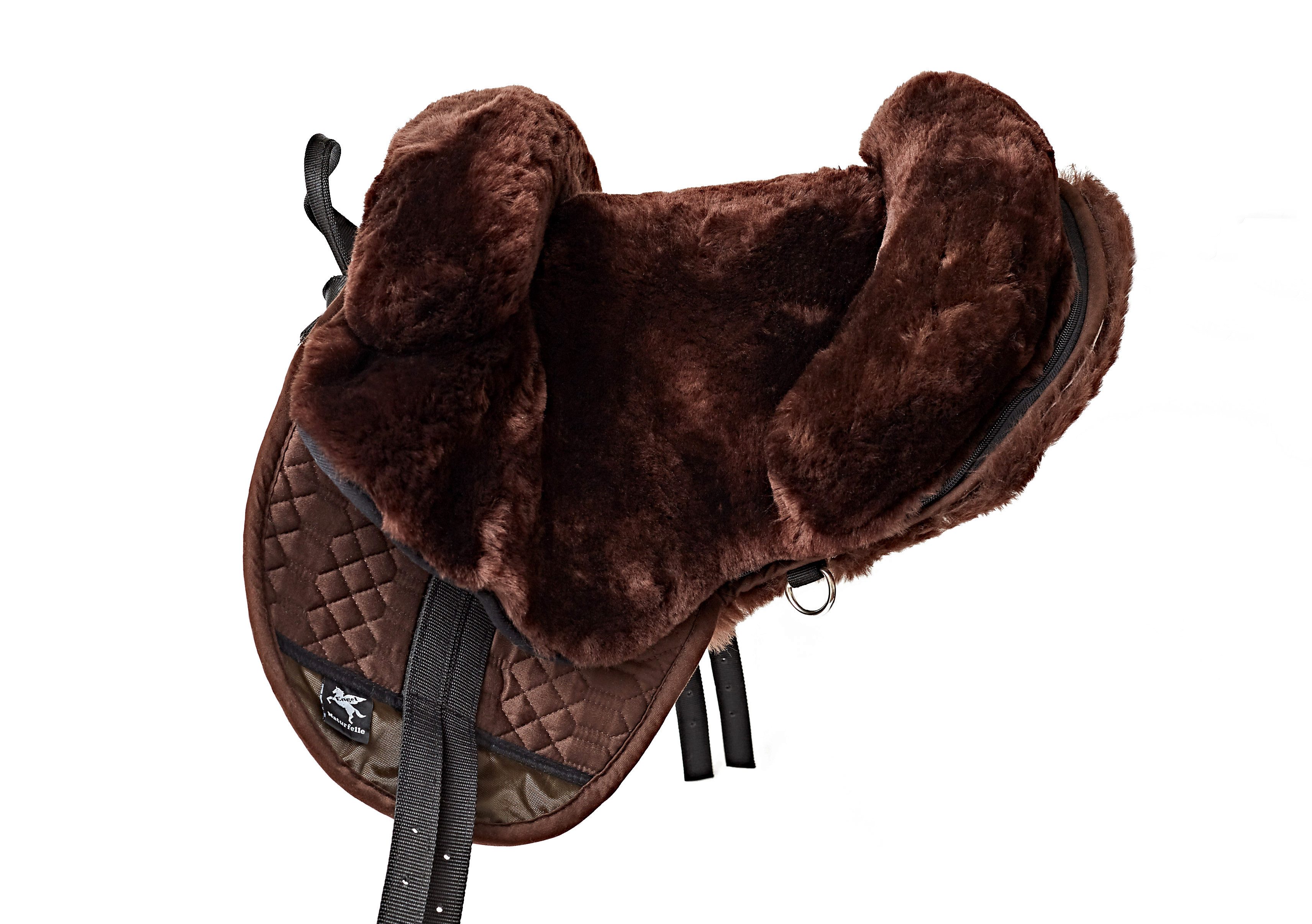 Engel Reitsport Dressursattel Fellsattel aus echtem Lammfell und robustem Steppstoff aufpolsterbar, (1-St)