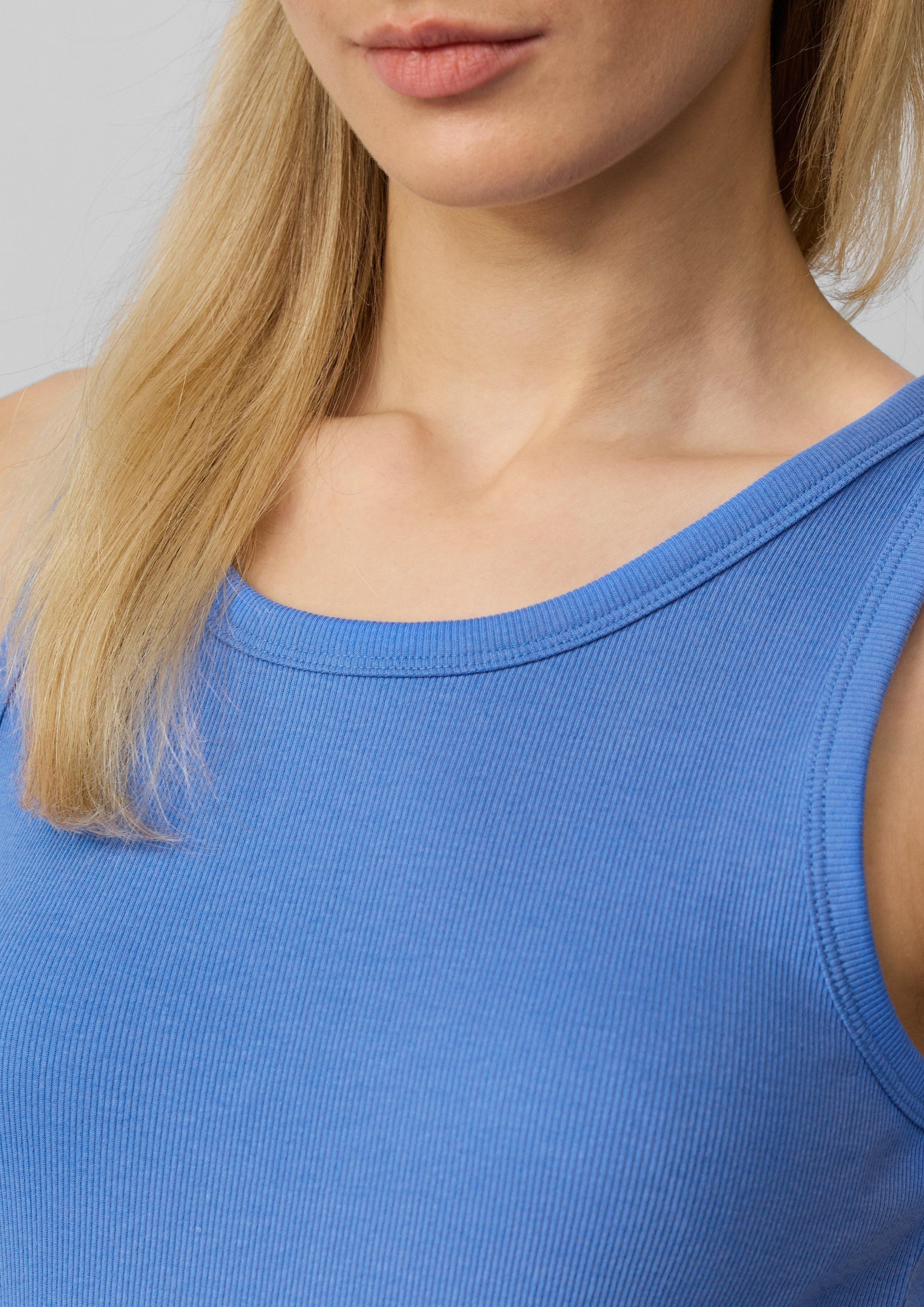 s.Oliver Shirttop Elastisches Top mit Rippstruktur günstig online kaufen