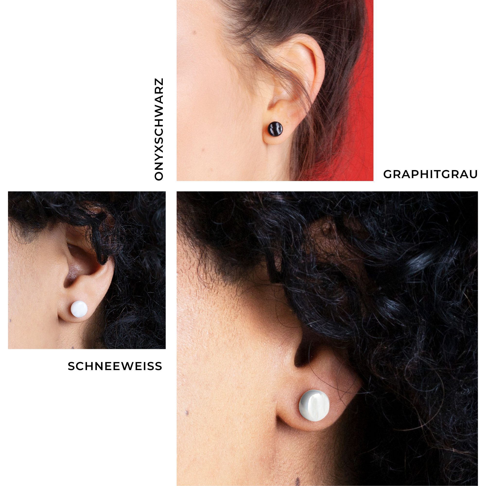 ALEXASCHA Ohrstecker-Set Runde Ohrstecker 3er Set günstig online kaufen