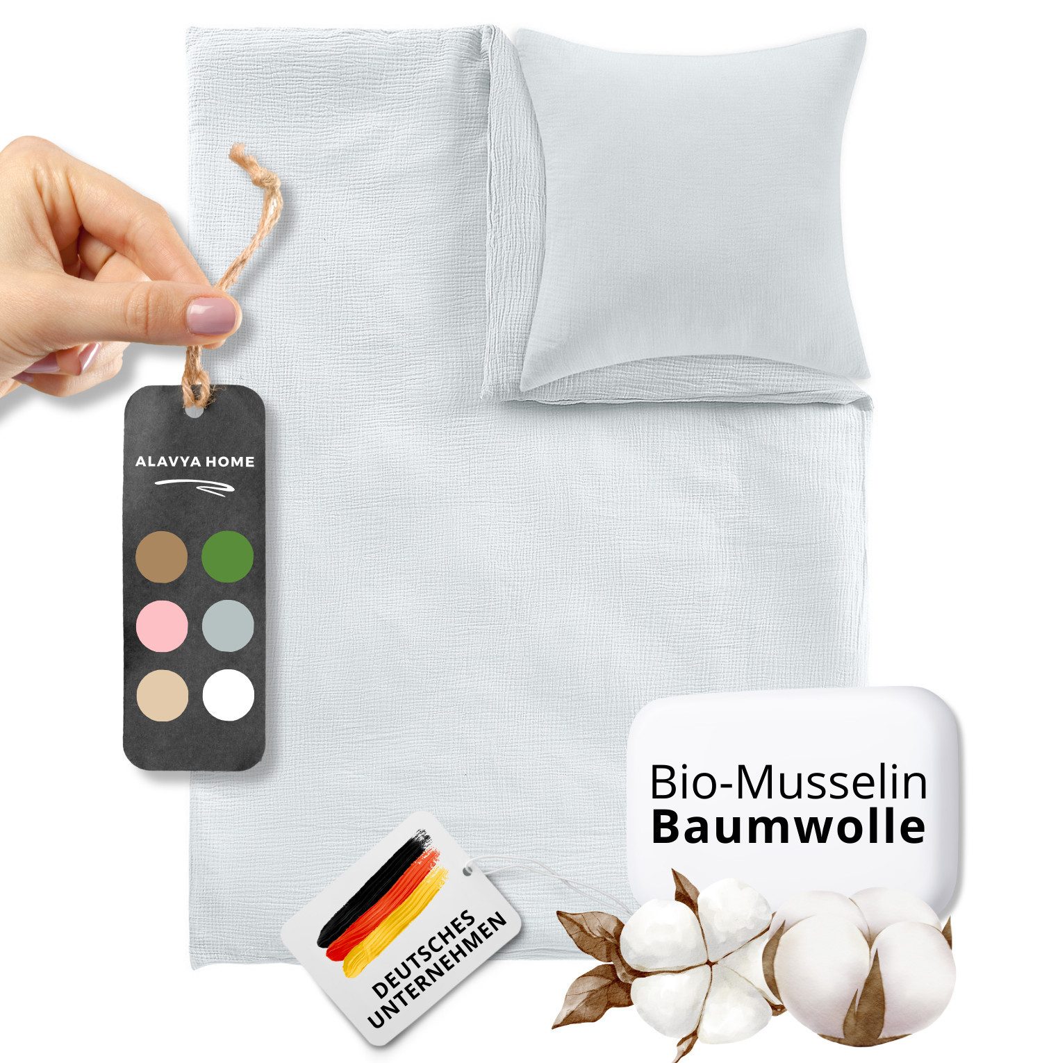 Alavya Home® Babybettwäsche 2-teiliges Bettwäsche - günstig online kaufen