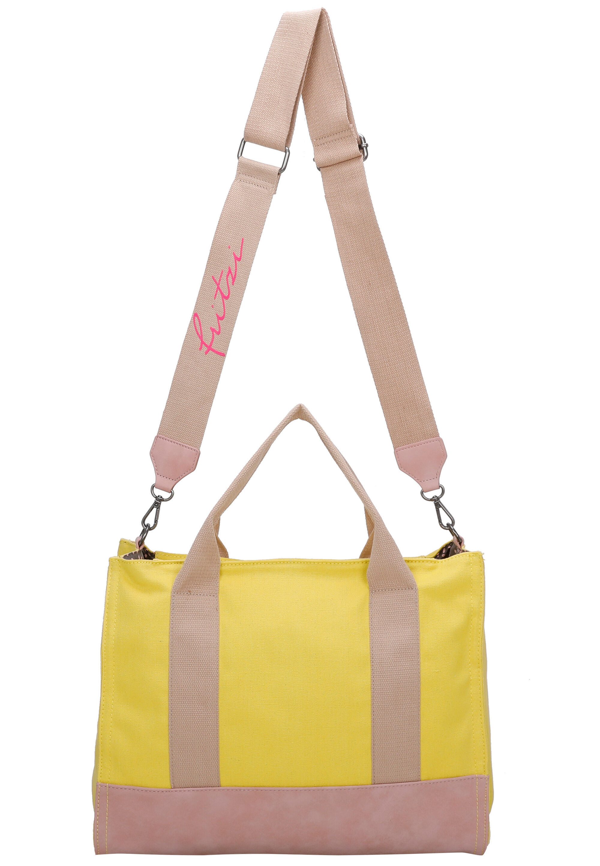 Fritzi aus Preußen Shopper Canvas Tote Bag, mit abnehmbarem Schulterriemen