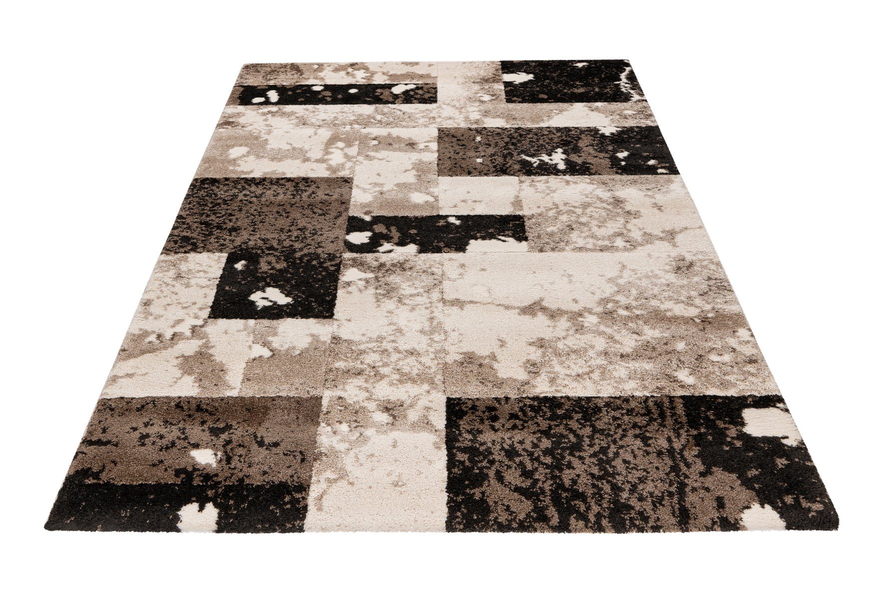 Obsession Teppich My Canyon 971, rechteckig, Höhe: 20 mm, modernes Patchwork Design, weiche Qualität, Wohnzimmer