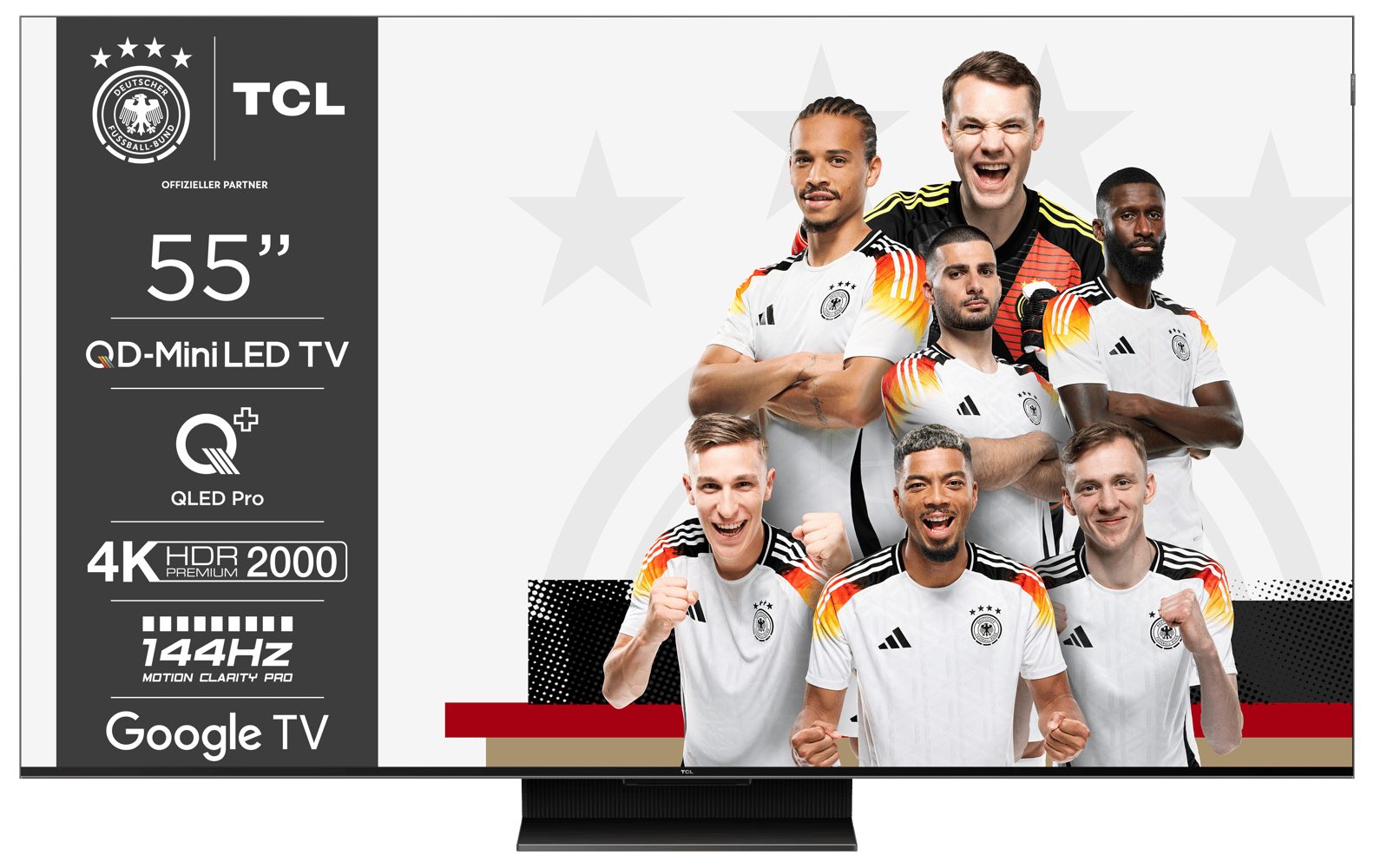TCL 55MQLED85 QLED Mini LED-Fernseher (55 Zoll, 4K Ultra HD)