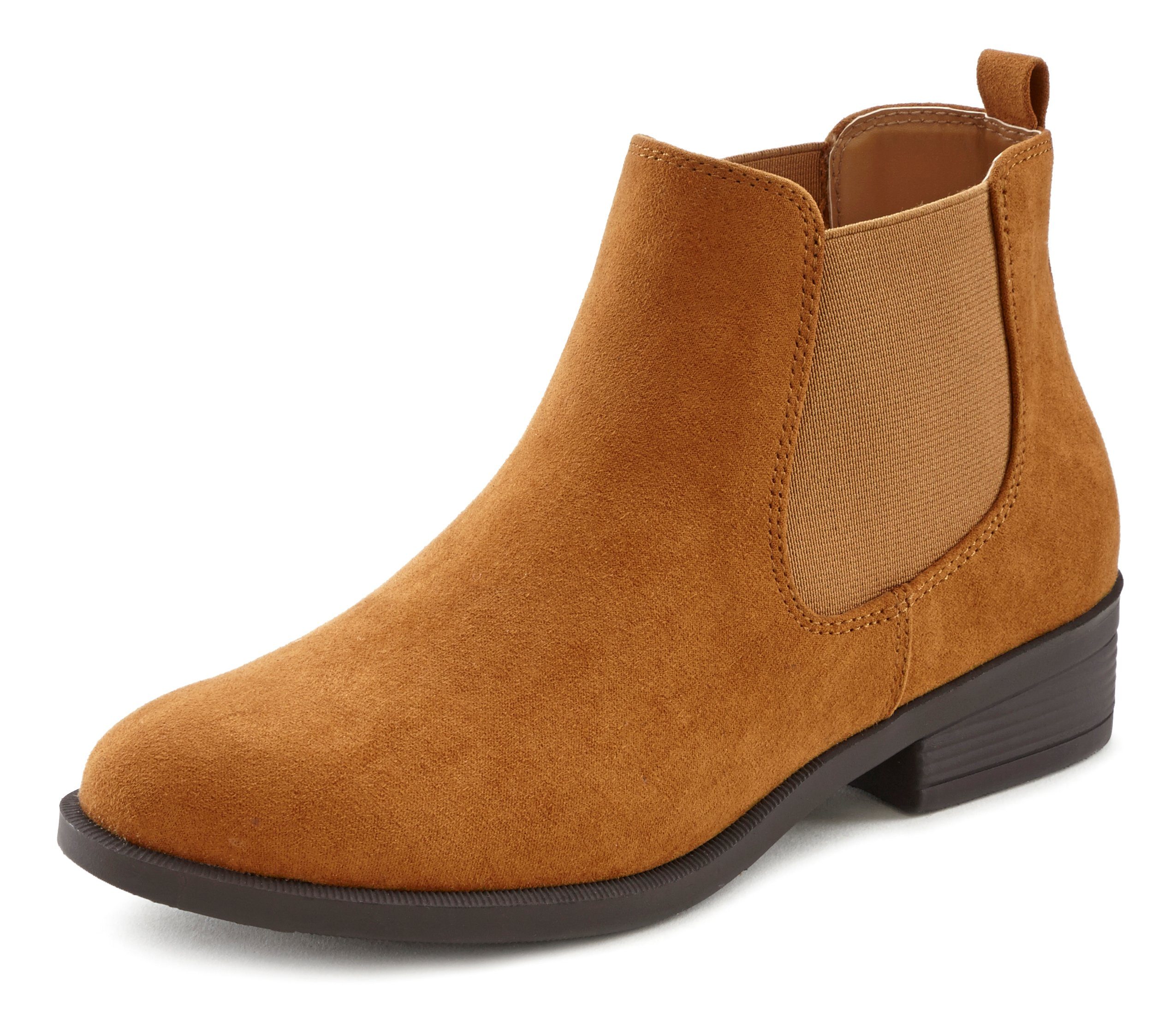 Vivance Chelseaboots bequem zum Reinschlüpfen, Stiefelette, Ankle Boots VEG günstig online kaufen