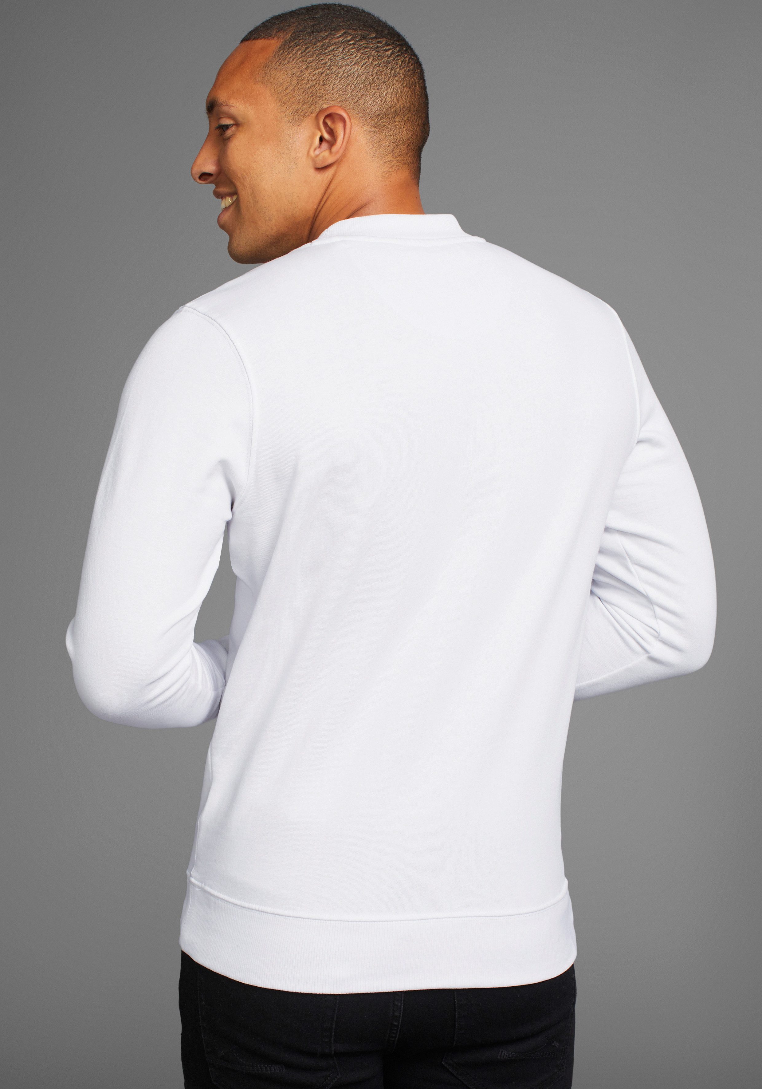 DELMAO Sweatshirt Langarm, Regular Fit, unifarben, Basic-Stil