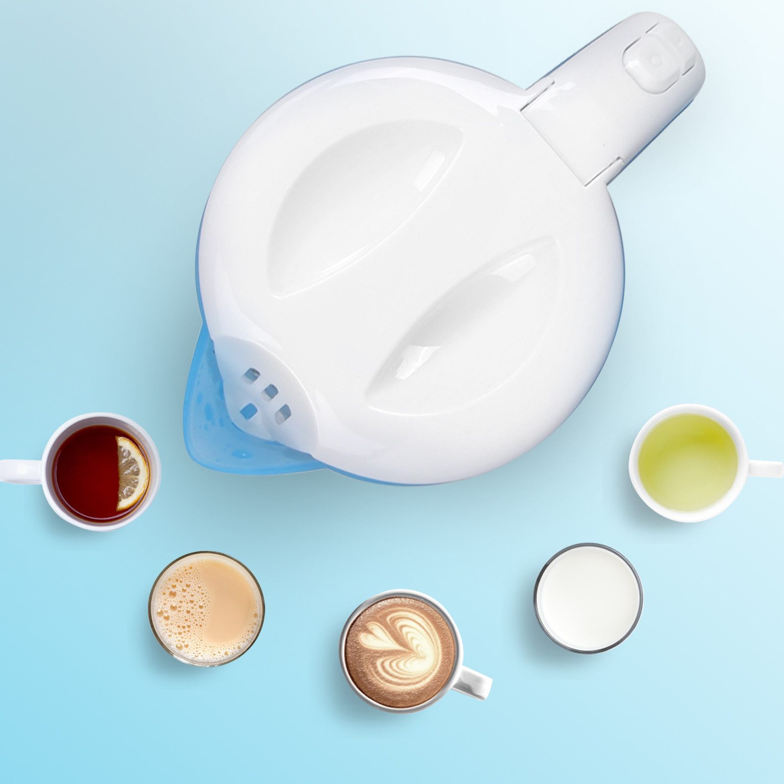 Aigostar Wasserkocher Aigostar - Kleiner Wasserkocher 0,6 L, 2 Tassen und 2 Teelöffel, Kleiner Wasserkocher 0,6 L, 2 Tassen und 2 Teelöffel – Bild 5 von 5