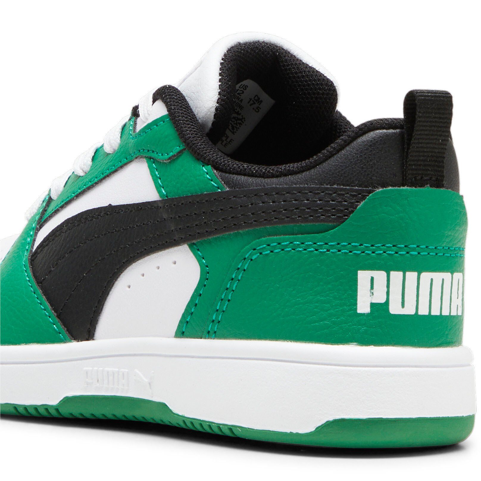 PUMA REBOUND V6 LO Sneaker Green White-PUMA Black-Archive PS PUMA