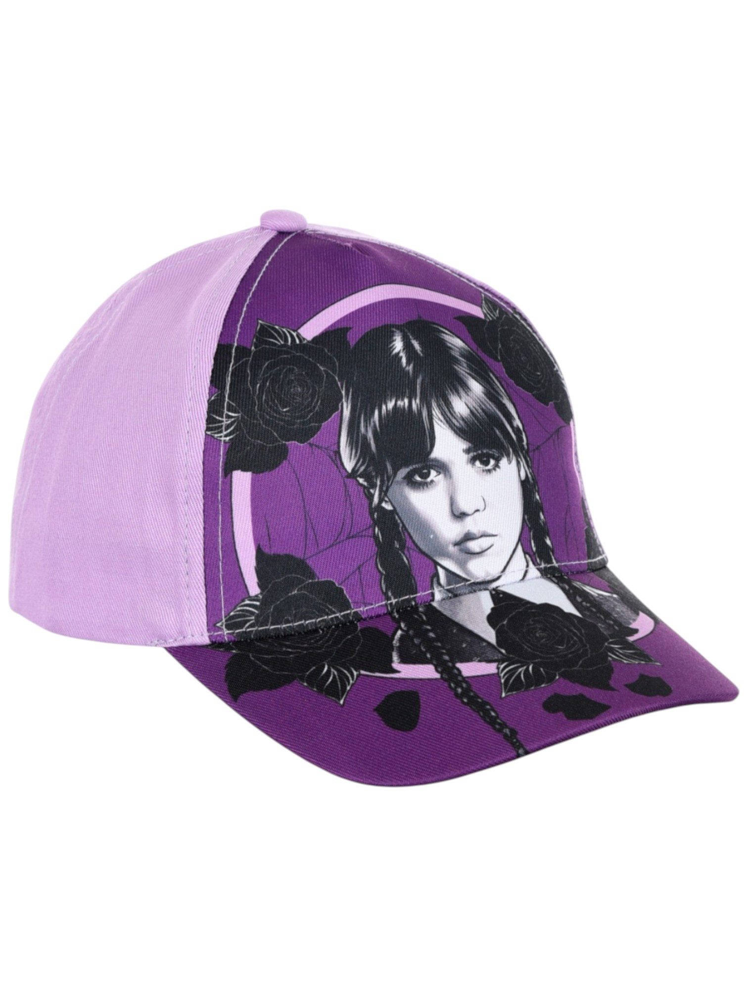 Wednesday Baseball Cap Wednesday Addams Mädchen Sommerkappe Größe 52-54 cm