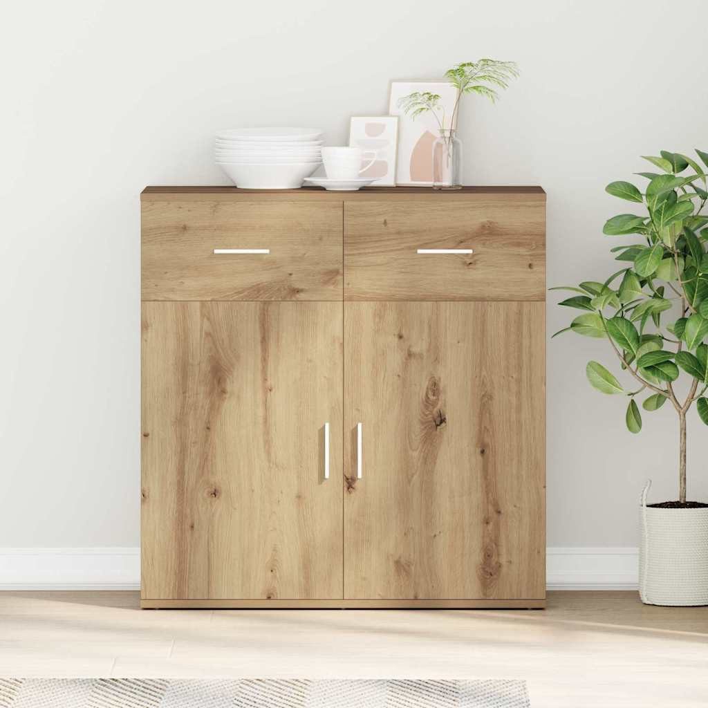 vidaXL Sideboard Sideboard Eiche handwerklich 79 x 38 x 80 cm Holzwerkstoff günstig online kaufen
