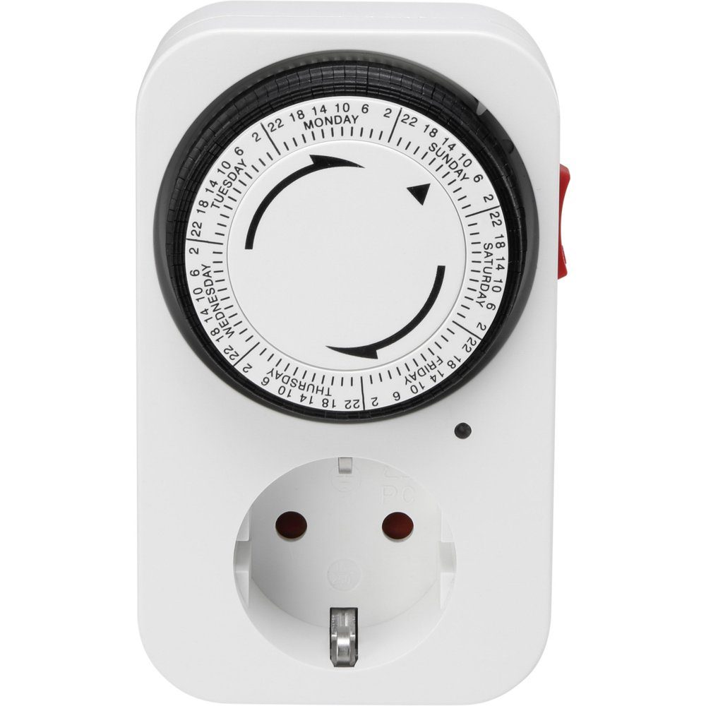 Zeitschaltuhr Sygonix SY-5045304 Steckdosen-Timer analog Wochenprogramm 3680 W IP2