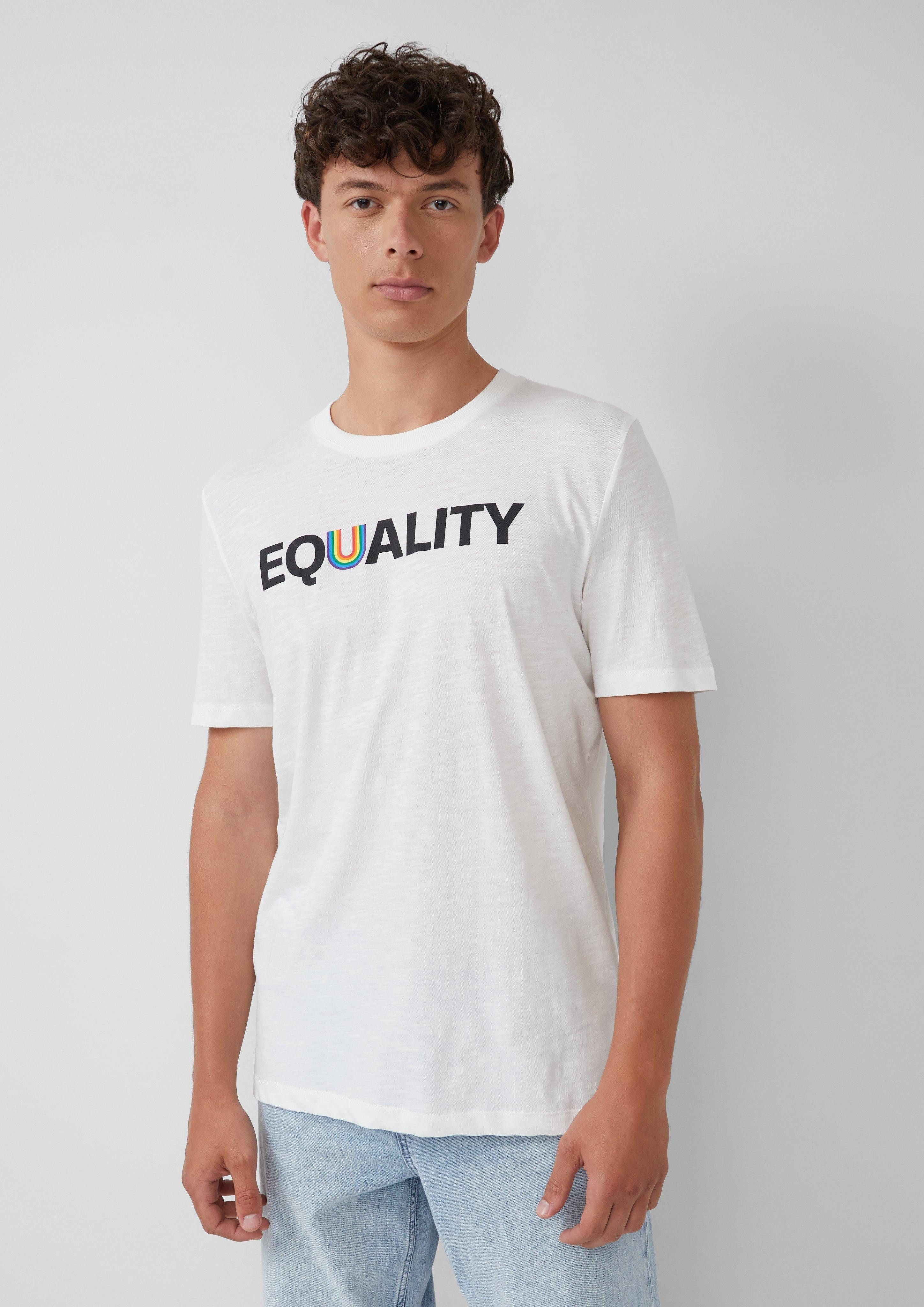 s.Oliver Kurzarmshirt T-Shirt mit Pride-Motiv günstig online kaufen
