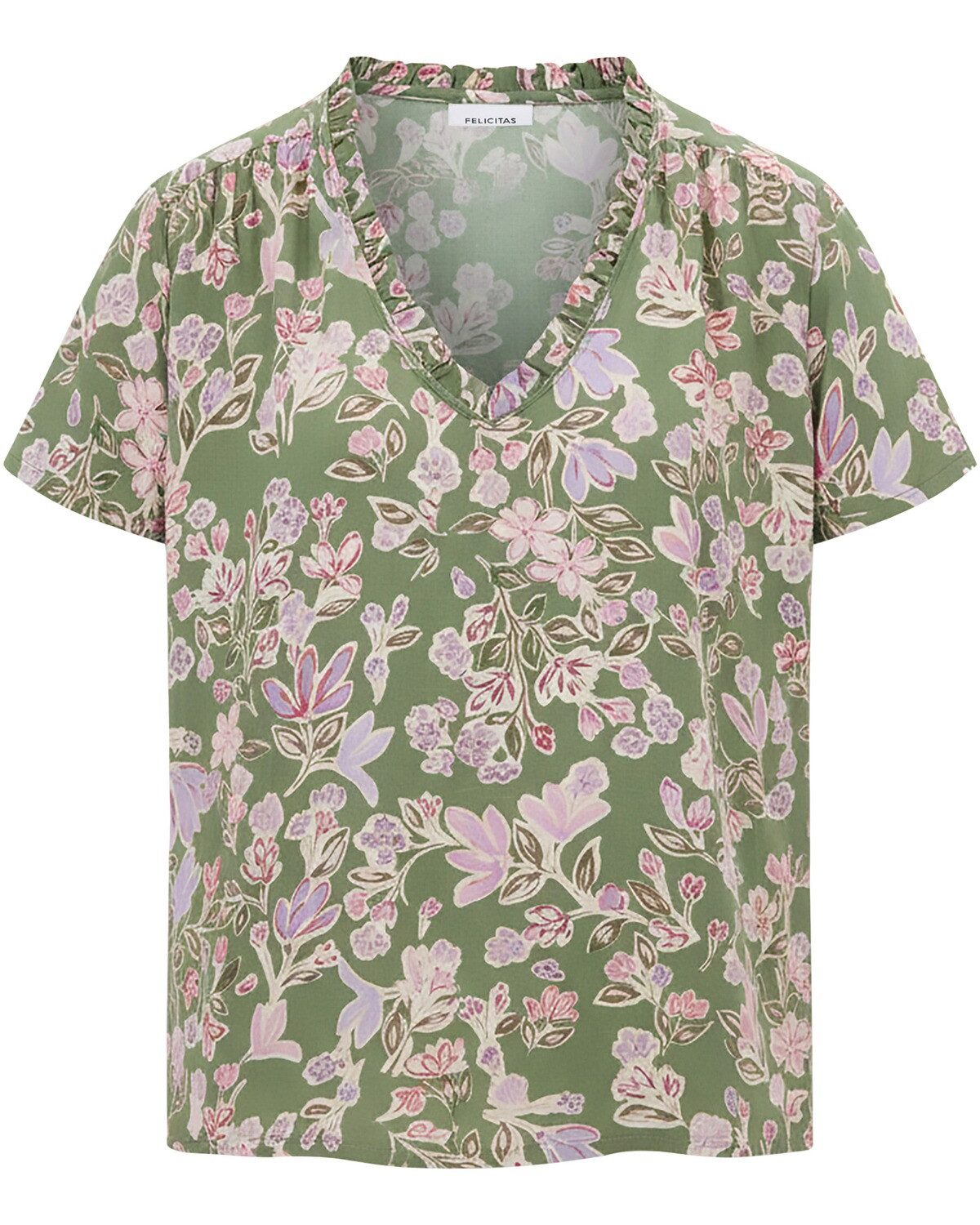 FELICITAS Blusenshirt Halbarm-Blusenshirt Bernadette