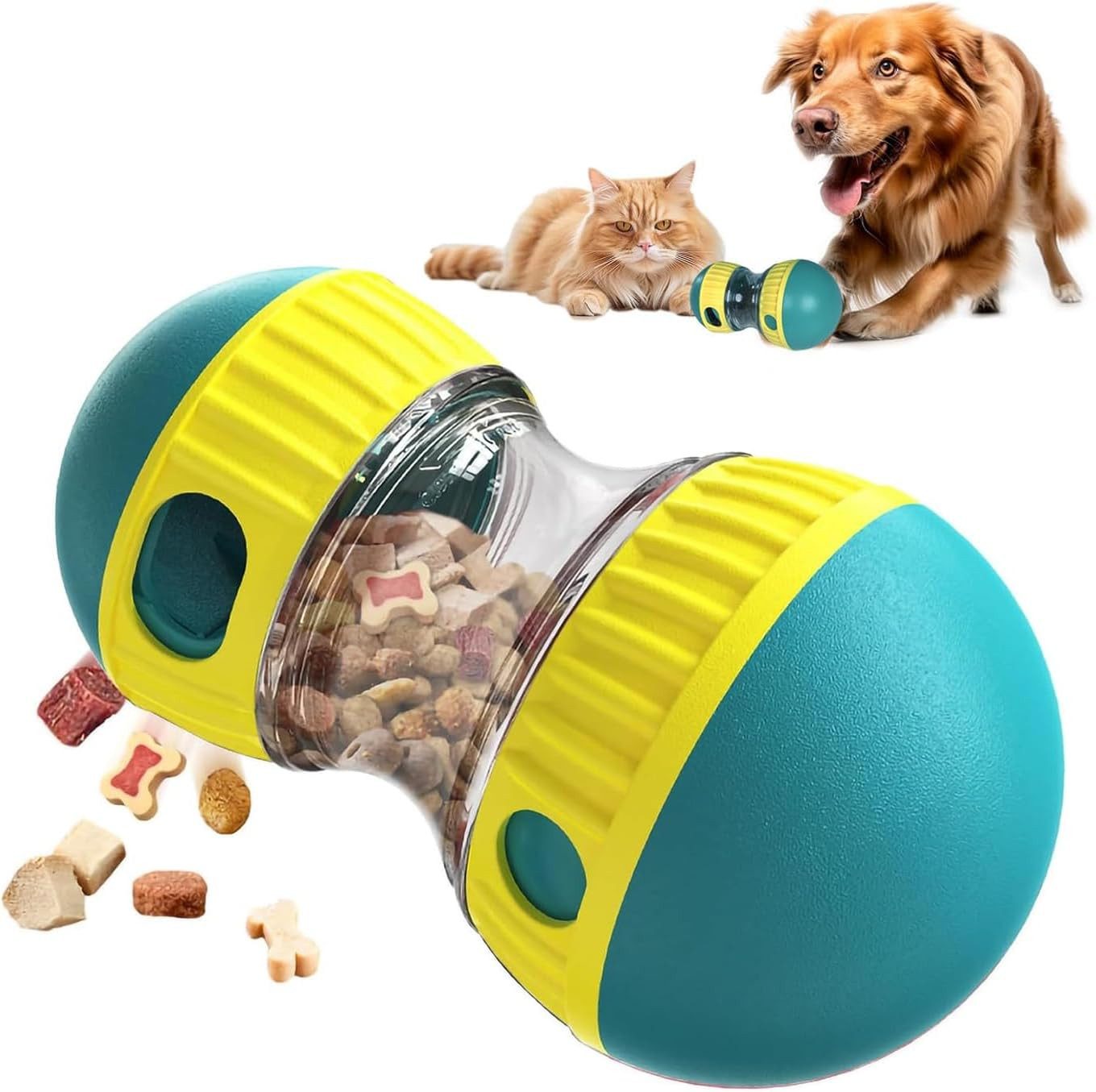Tier-Beschäftigungsspielzeug Intelligenzspielzeug für Hunde, Futterball Futterausgabe