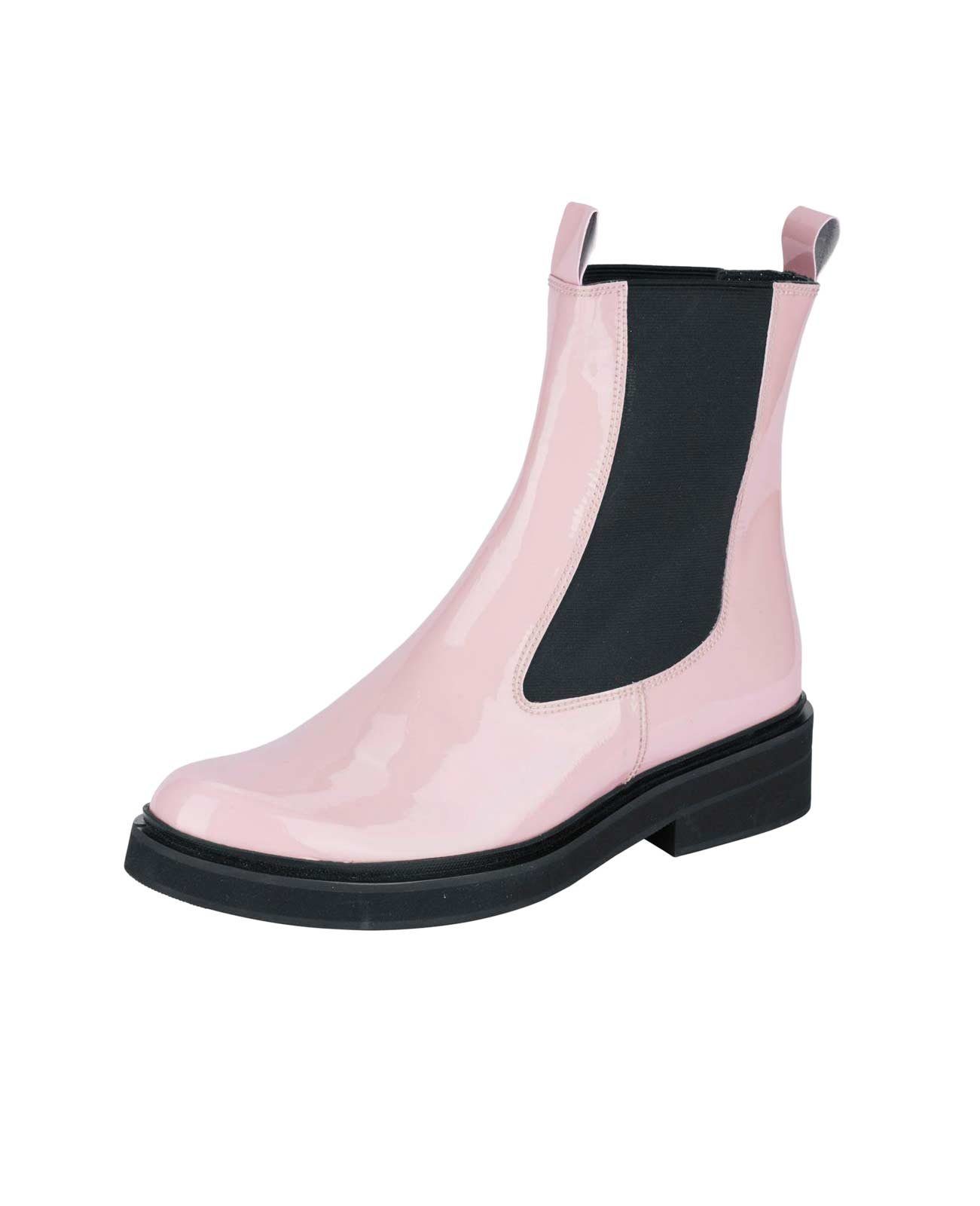 Heine »Heine Damen Lackleder-Chelsea-Boots, rosa« Schnürstiefelette