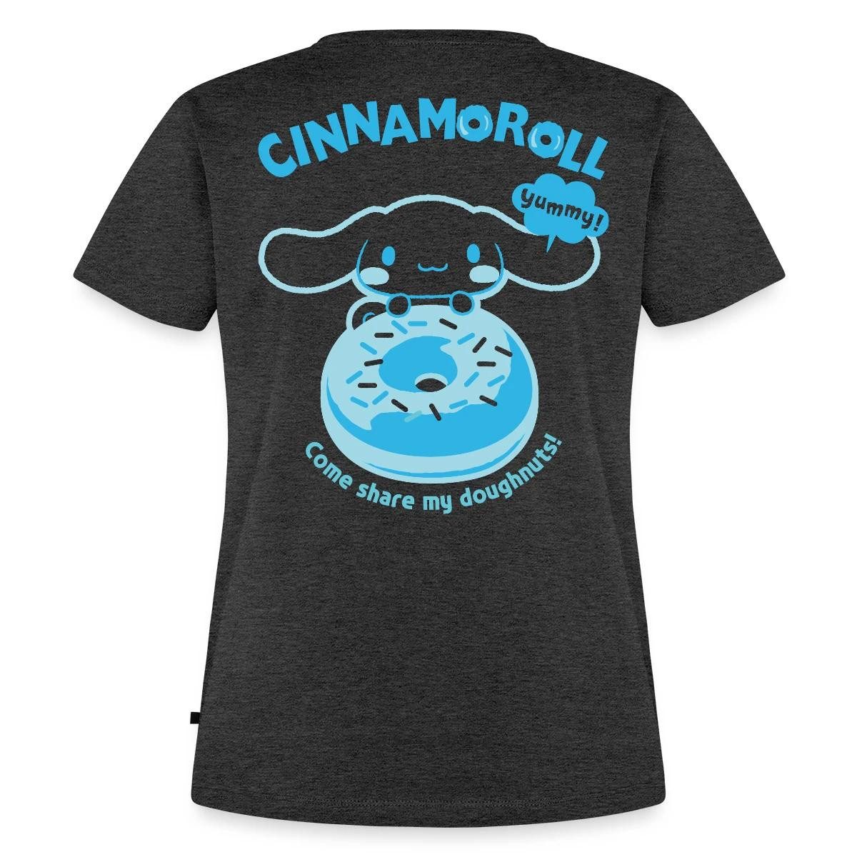 T-Shirt Cinnamoroll Mit Donut Yummy Doughnuts Frauen Premium T-Shirt