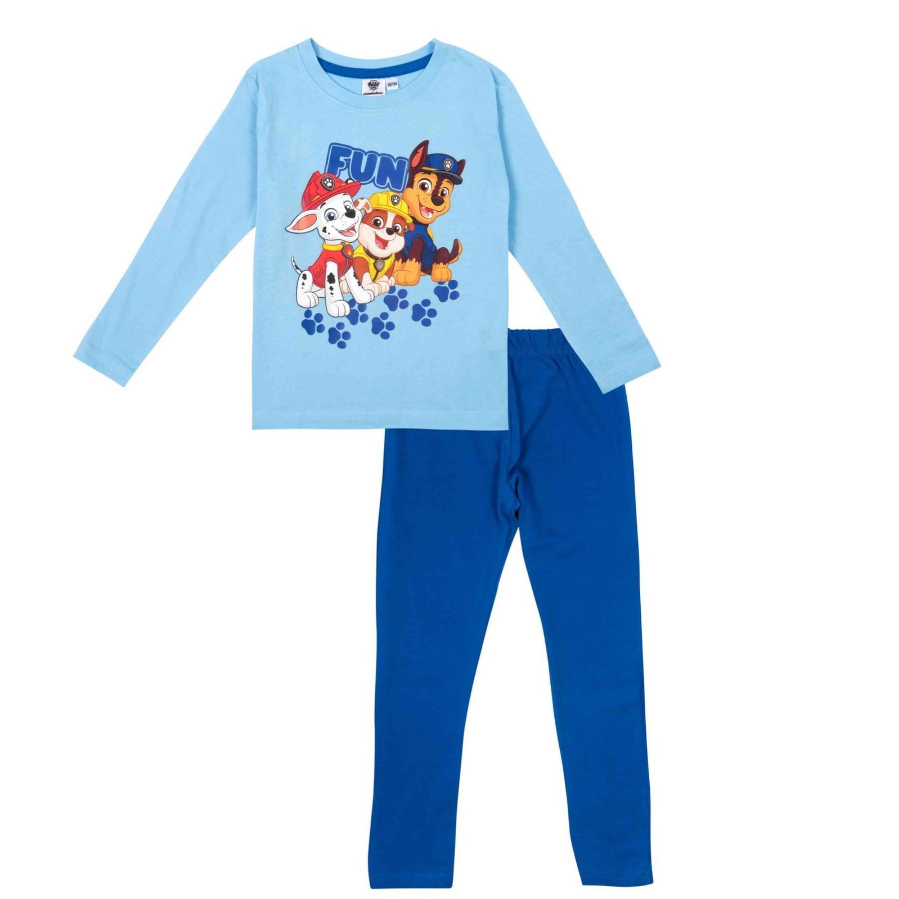 PAW PATROL Pyjama Pyjamas – Bequemer Schlafanzug aus 100% Baumwolle für Kinder