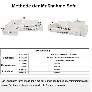 Sofahusse Sofa Abdeckung Kissen Winter rutschfest Hussen-Set, NUODWELL