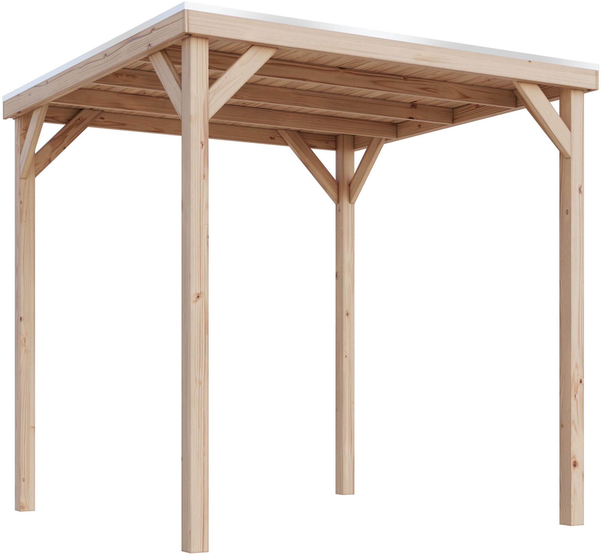Karibu Holzpavillon Pergola Quadratus, verschiedene Größen – Bild 2 von 5