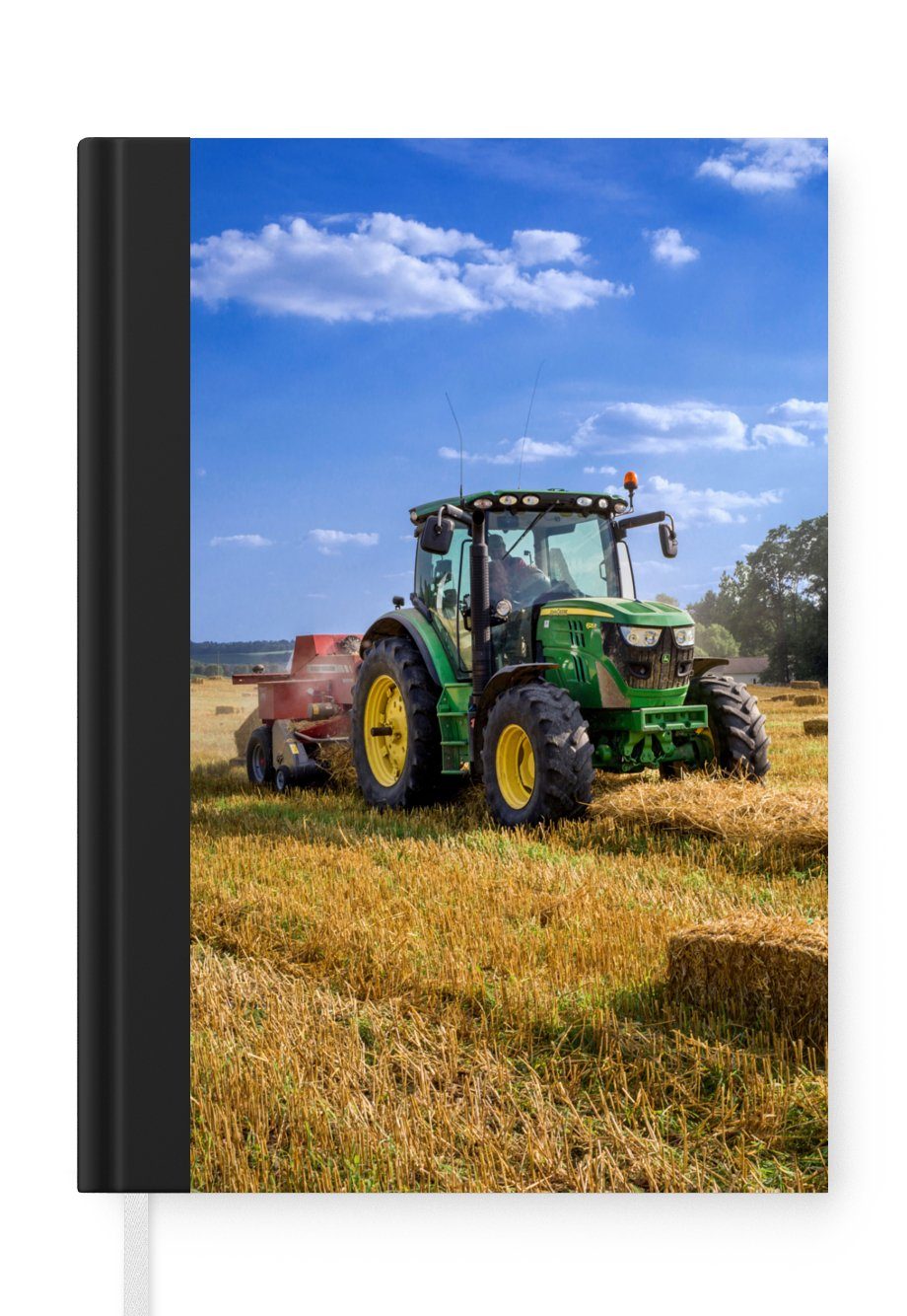 MuchoWow Notizbuch Traktor - Bauernhof - Heu - Feld - Sonne - Landleben, Journal, Merkzettel, Tagebuch, Notizheft, A5, 98 Seiten, Haushaltsbuch | Notizbücher