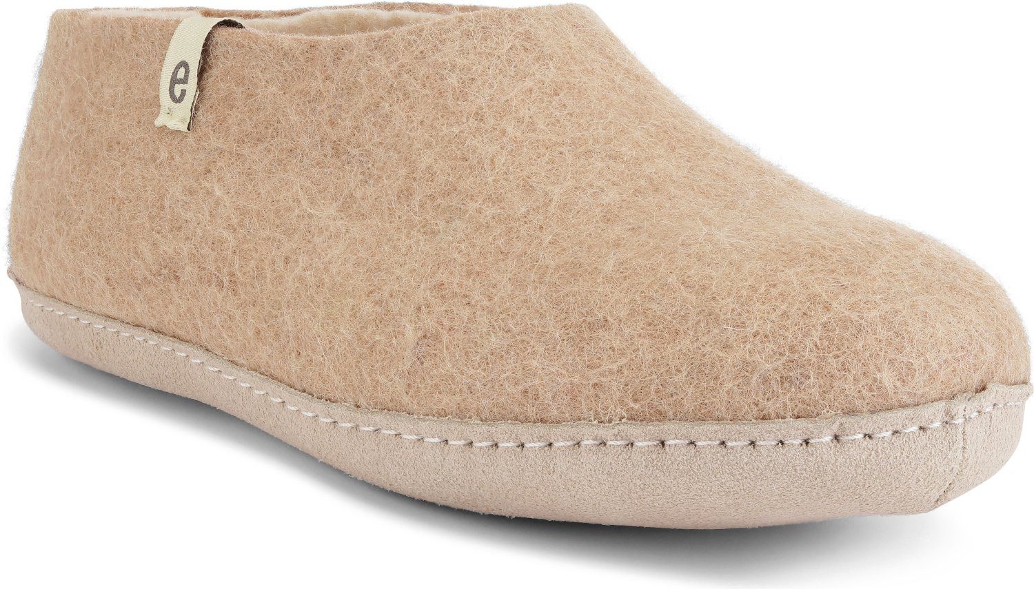 Unisex Filzschuh mit Ledersohle Hausschuh