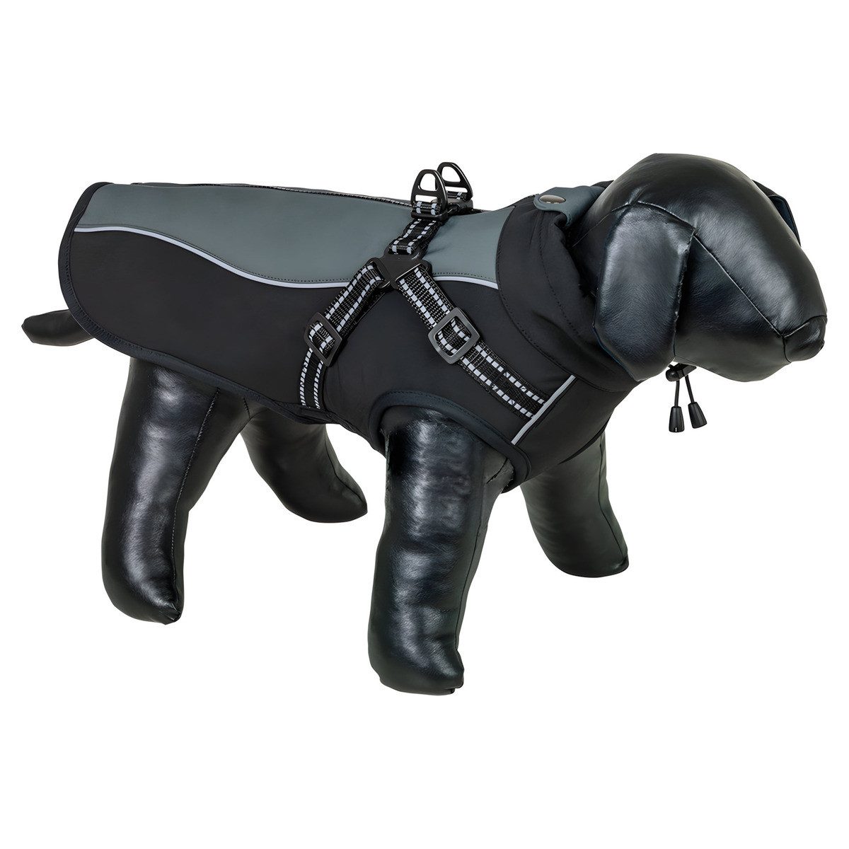 Nobby Hundemantel Hundemantel Meta 2 in 1 schwarz-grau