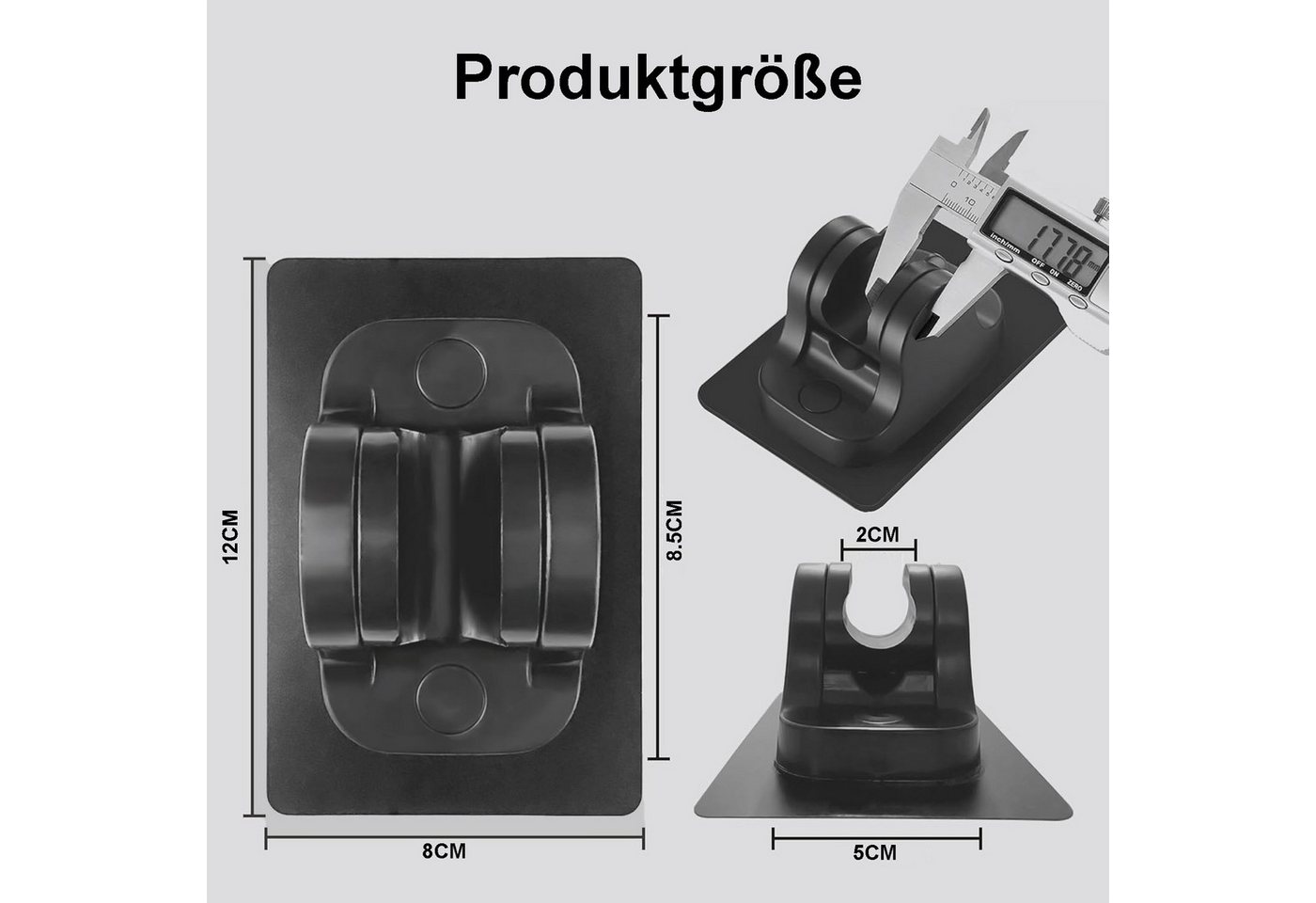 Thumbnail - Mutig Brausegarnitur Duschkopfhalter Ohne Bohren,Handbrause Halterung, Stark Klebe,Winkel Einstellbar,Handbrause Halter