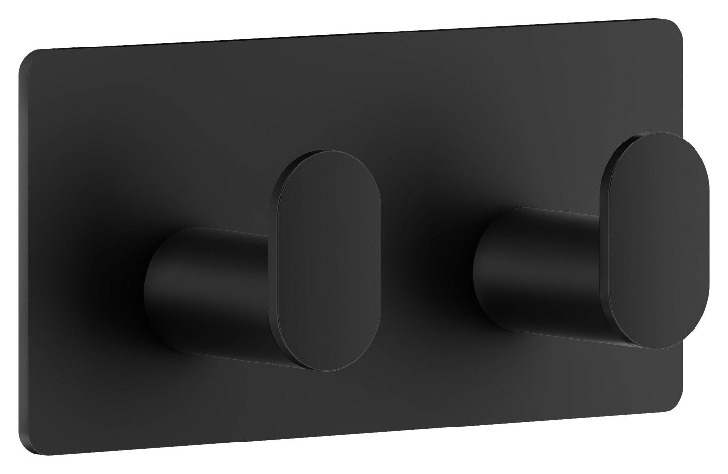 Handtuchhaken BB456 CUBE, Schwarz, Edelstahl, selbstklebend