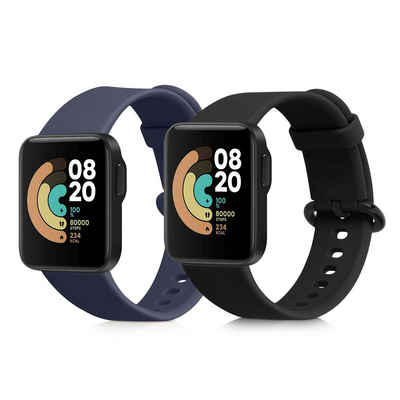 kwmobile Uhrenarmband 2x Sportarmband für Xiaomi Mi Watch Lite / Redmi Watch, Armband TPU Silikon Set Fitnesstracker