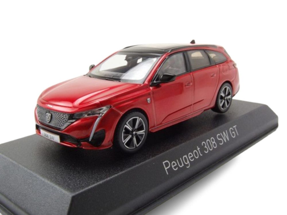 Norev Modellauto Peugeot 308 SW GT Kombi 2021 rot metallic, Maßstab 1:43