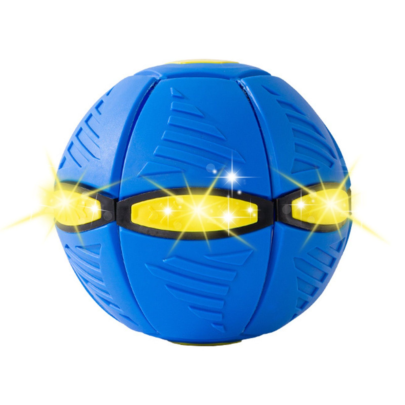 Blusmart Tierball Hüpfendes Ballspielzeug Für Hunde, Stomp Pet, Interaktives, Tierball Spiralball blue 6 Lichter