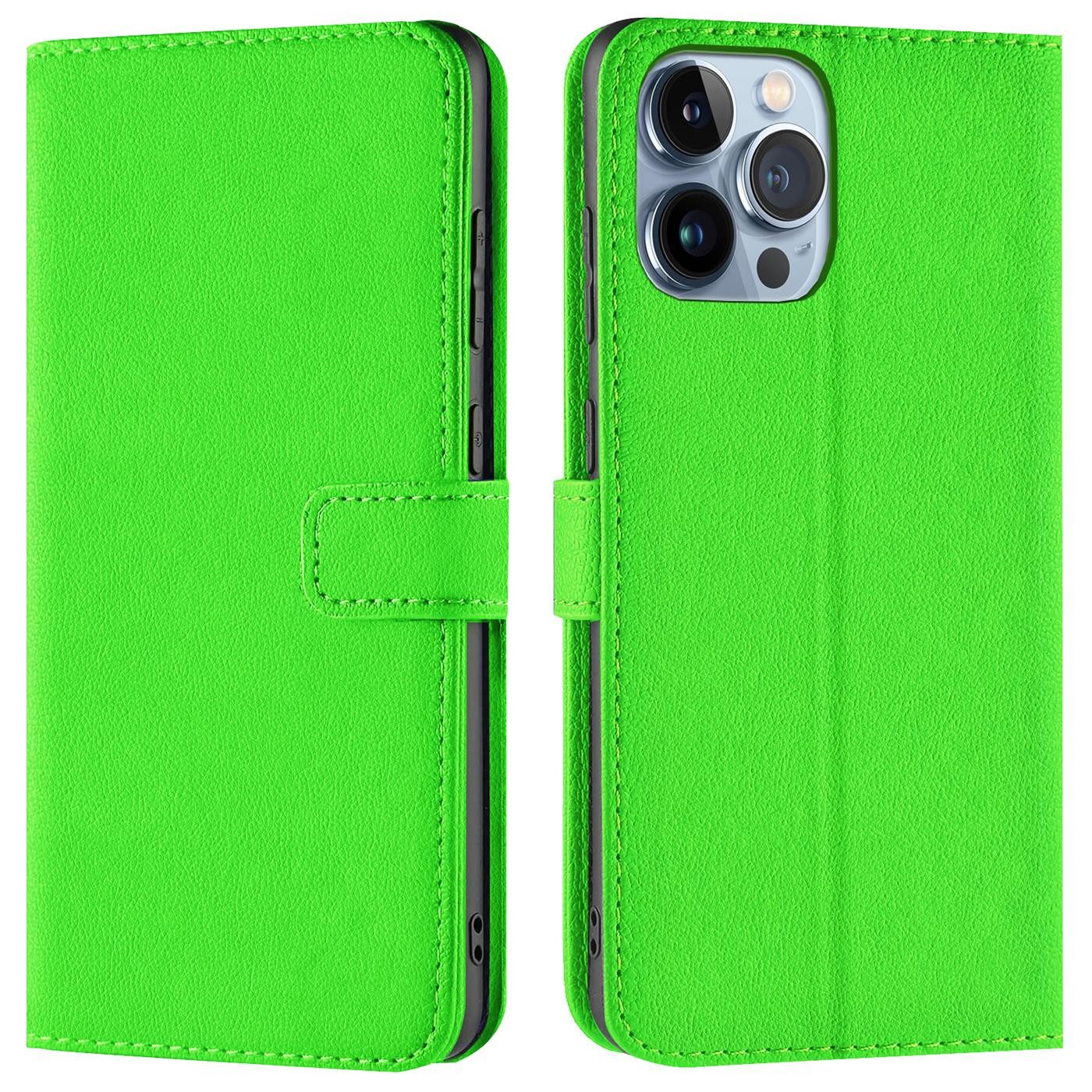 CoolGadget Handyhülle Wallet Klapp Tasche Book Case für Apple iPhone 13 Pro 6,1 Zoll, Hülle Klapphülle Flip Cover Etui Schutzhülle