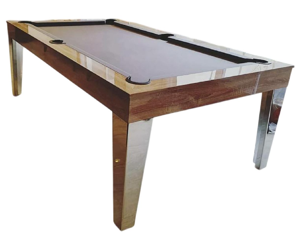 Billardtisch Brauner Pooltisch mit robustem Design für spannende Spiele