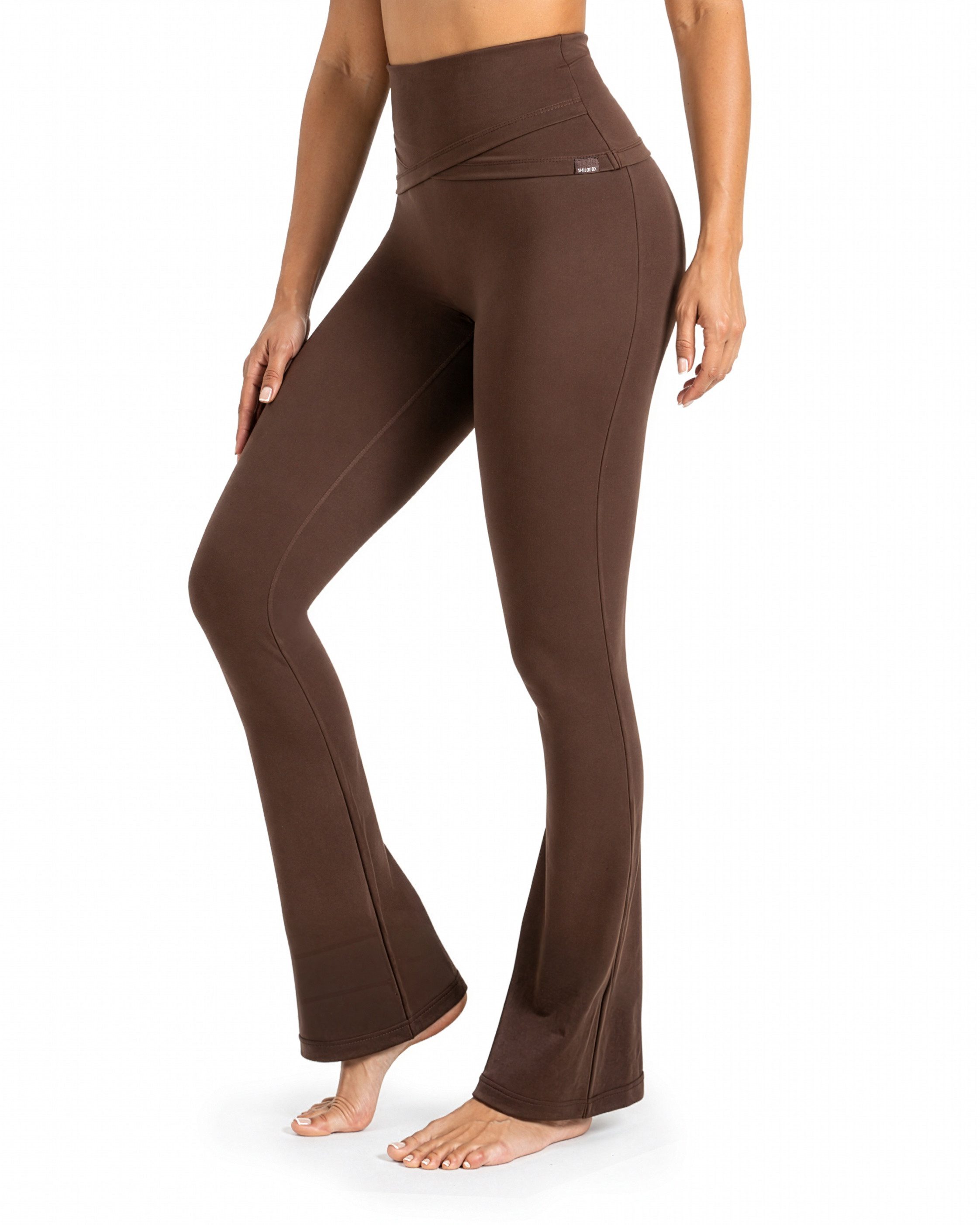 Smilodox Leggings Florea Damen, Schlaghose, Soft Touch & Stretch, für Gym & Alltag Flared Fit, Soft Touch, Blickdicht, Komfortbund