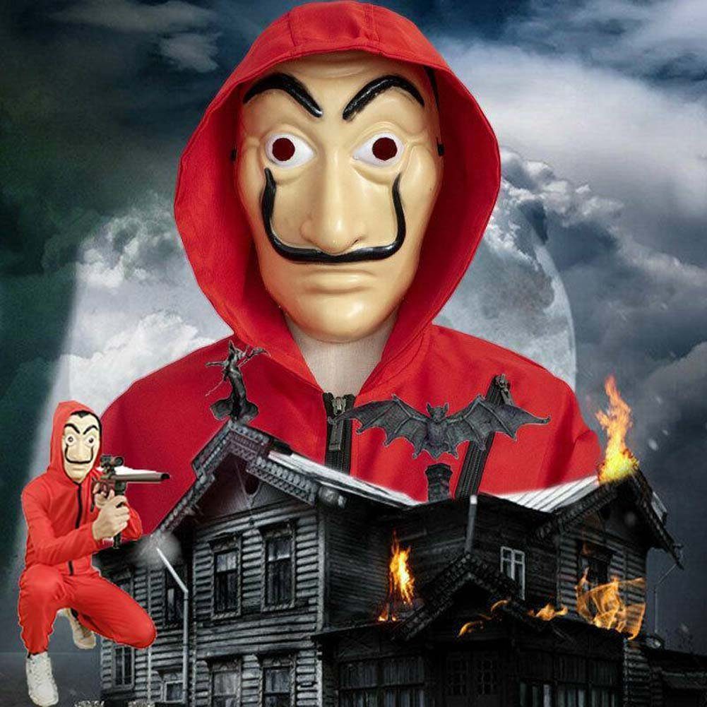 Goods+Gadgets Verkleidungsmaske Salvador Dali Maske, Halloween Motto Party Maske