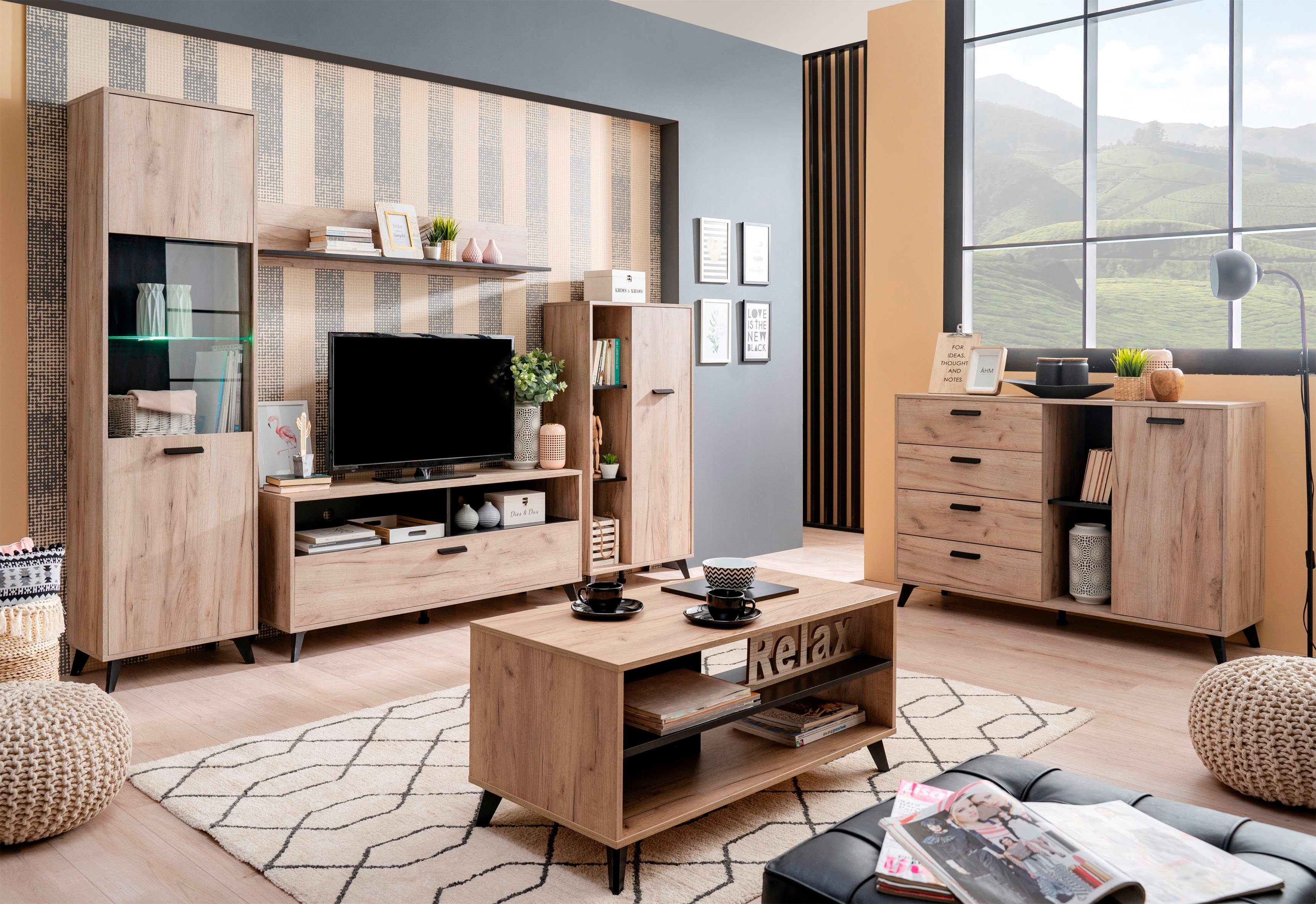 OTTO home Wohnwand Umbria, (Set, 5-St)