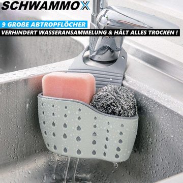 MAVURA Schwammhalter SCHWAMMOX Schwammhalter Waschbecken Spülbecken Küchenutensilienhalter, Schwamm Halterung Abtropfbecken Organizer