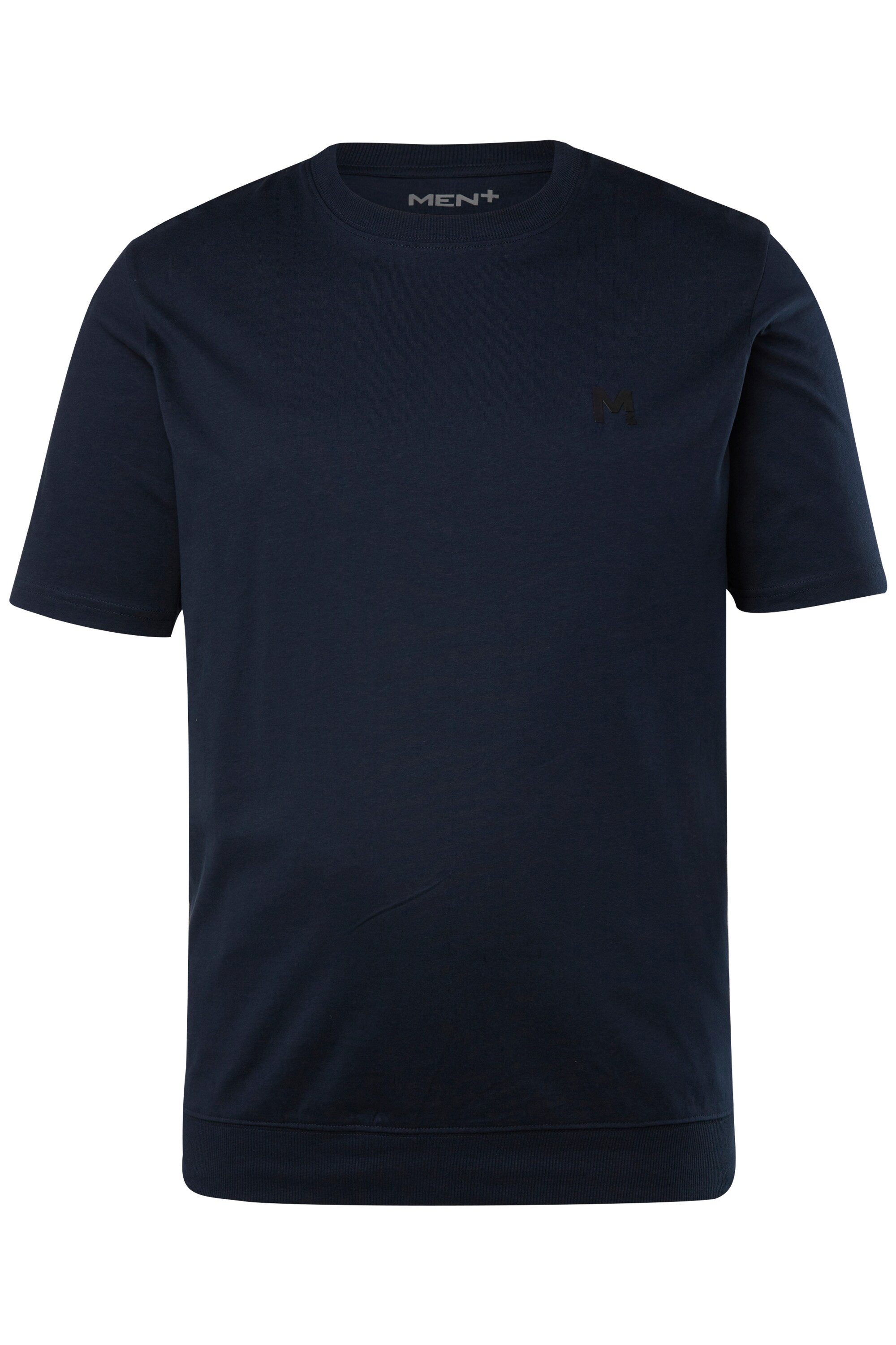 Men Plus T-Shirt T-Shirt Halbarm Bauchfit Basic Rundhals günstig online kaufen
